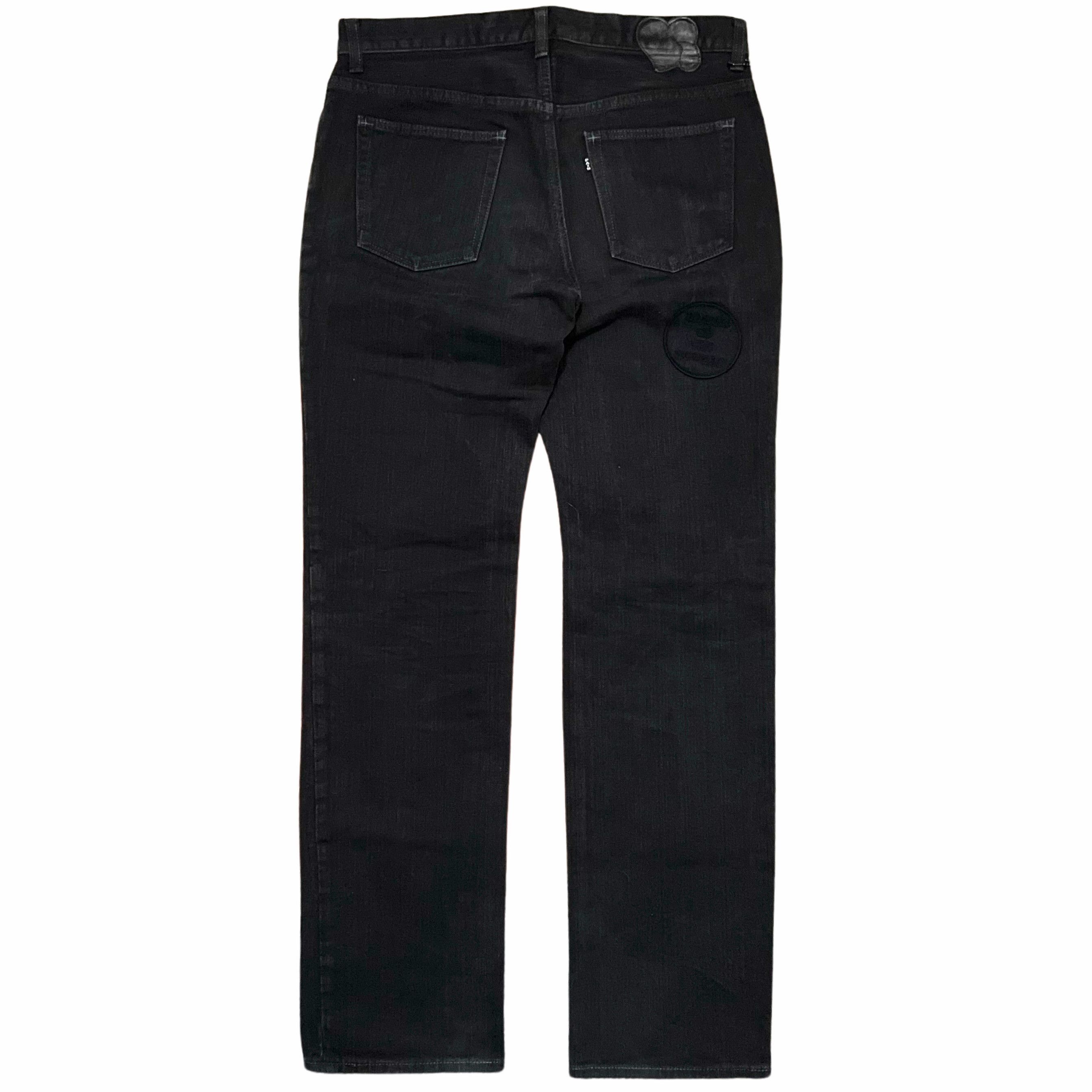 Number (N)ine Number (N)ine Give Peace A Chance Patch Denims 2004 A/W Size US 32 / EU 48 - 2 Thumbnail