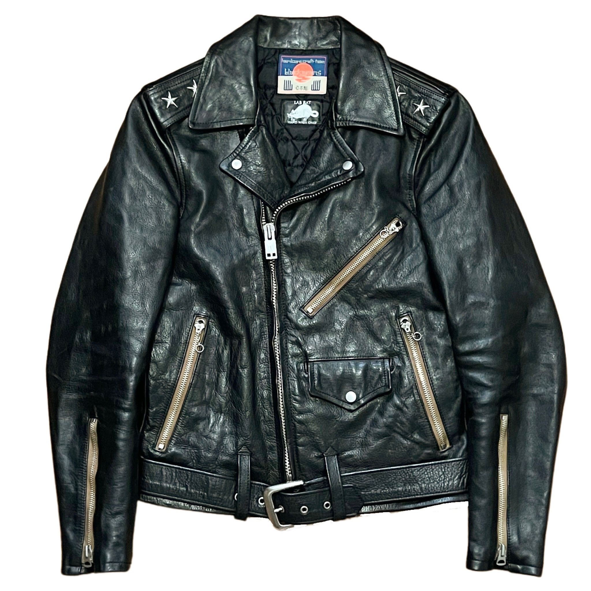 Blackmeans Blackmeans Sid Vicious Double Rider Leather Jacket Size 