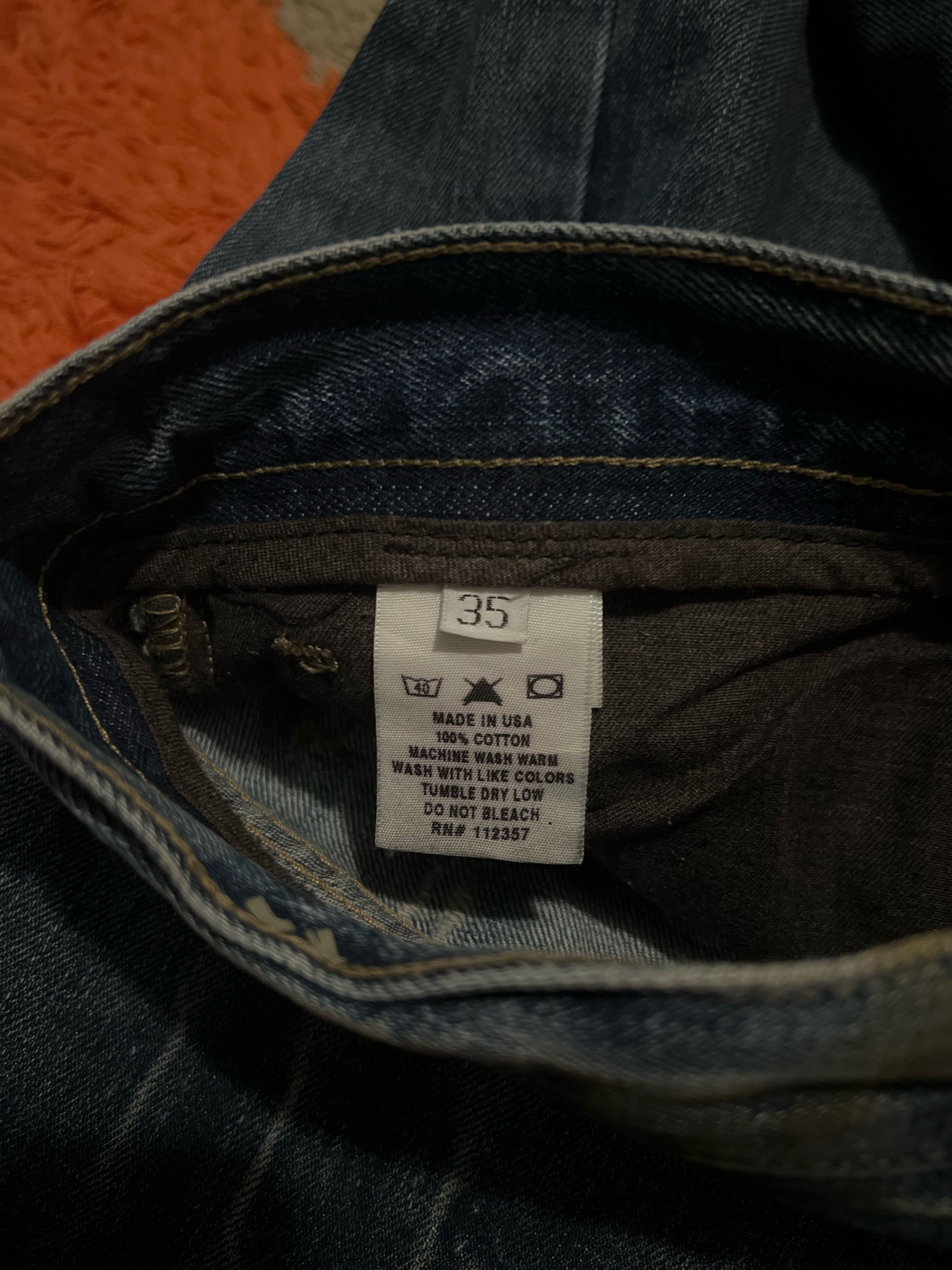 Rick Owens Rick Owens Slab Hogs Blue Wax Oil Distress Denim 2002 Size US 35 - 3 Thumbnail