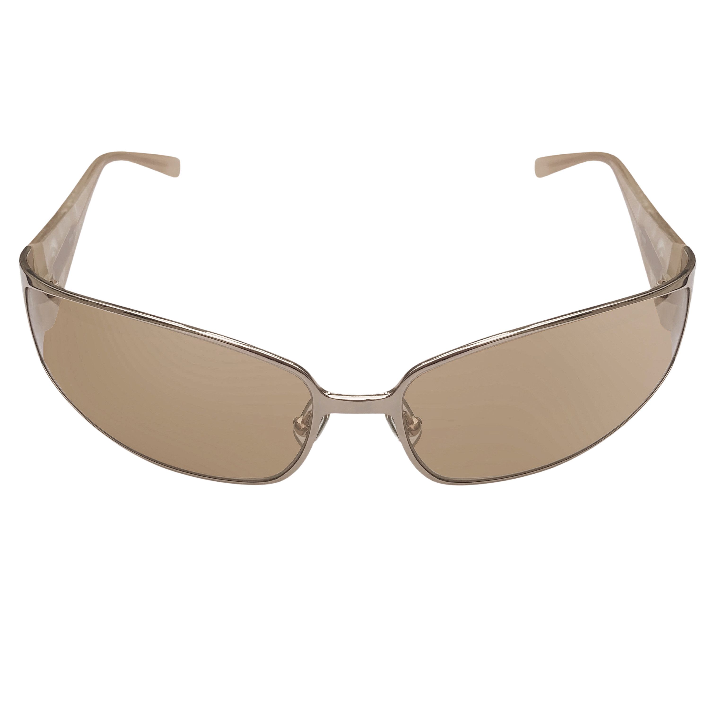 Miu Miu MiuMiu Golden Sunglasses Size ONE SIZE - 1 Thumbnail