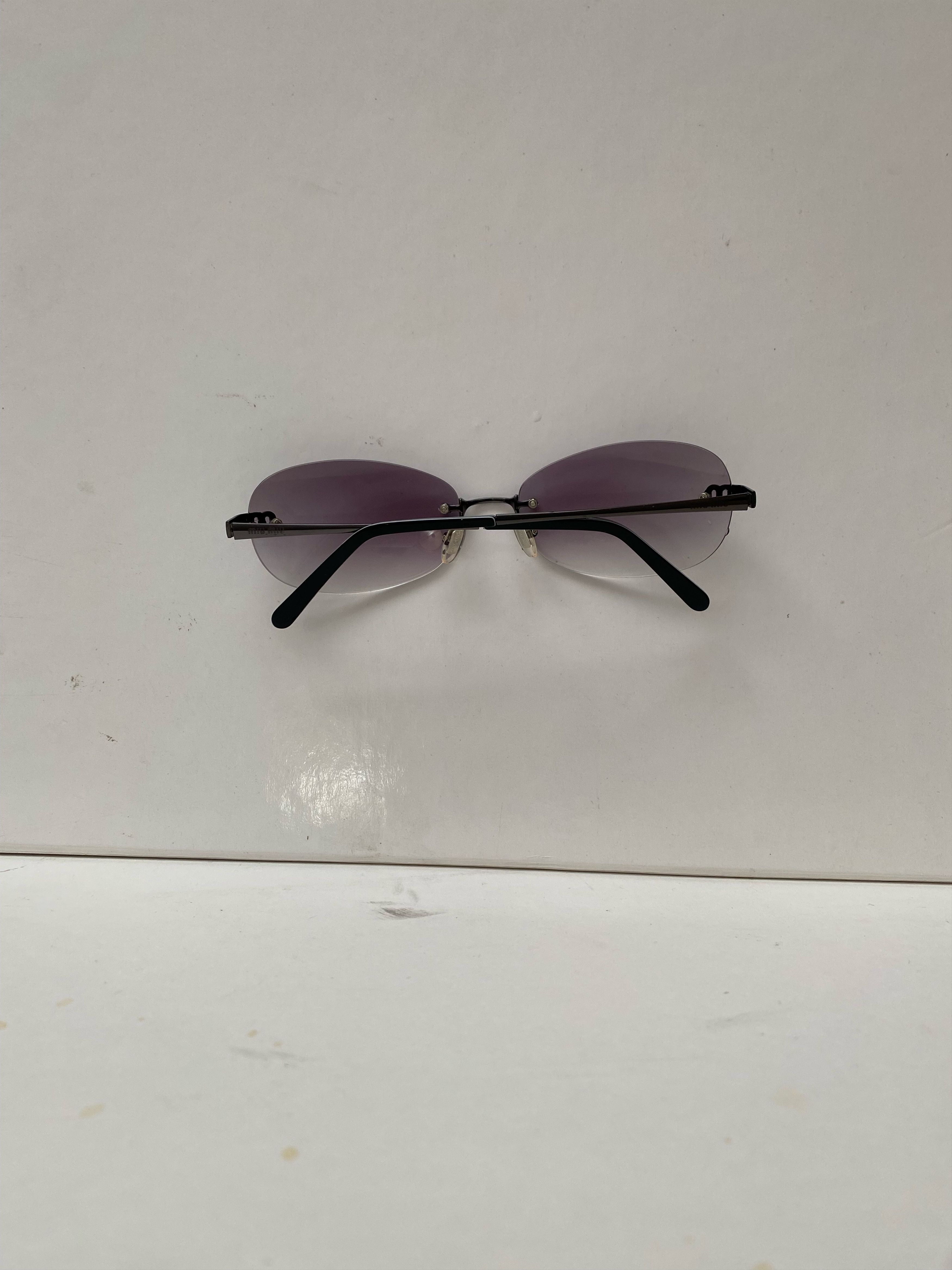 Miu Miu Miu Miu M Logo Swarovski Crystal Sunglasses Size ONE SIZE - 4 Thumbnail
