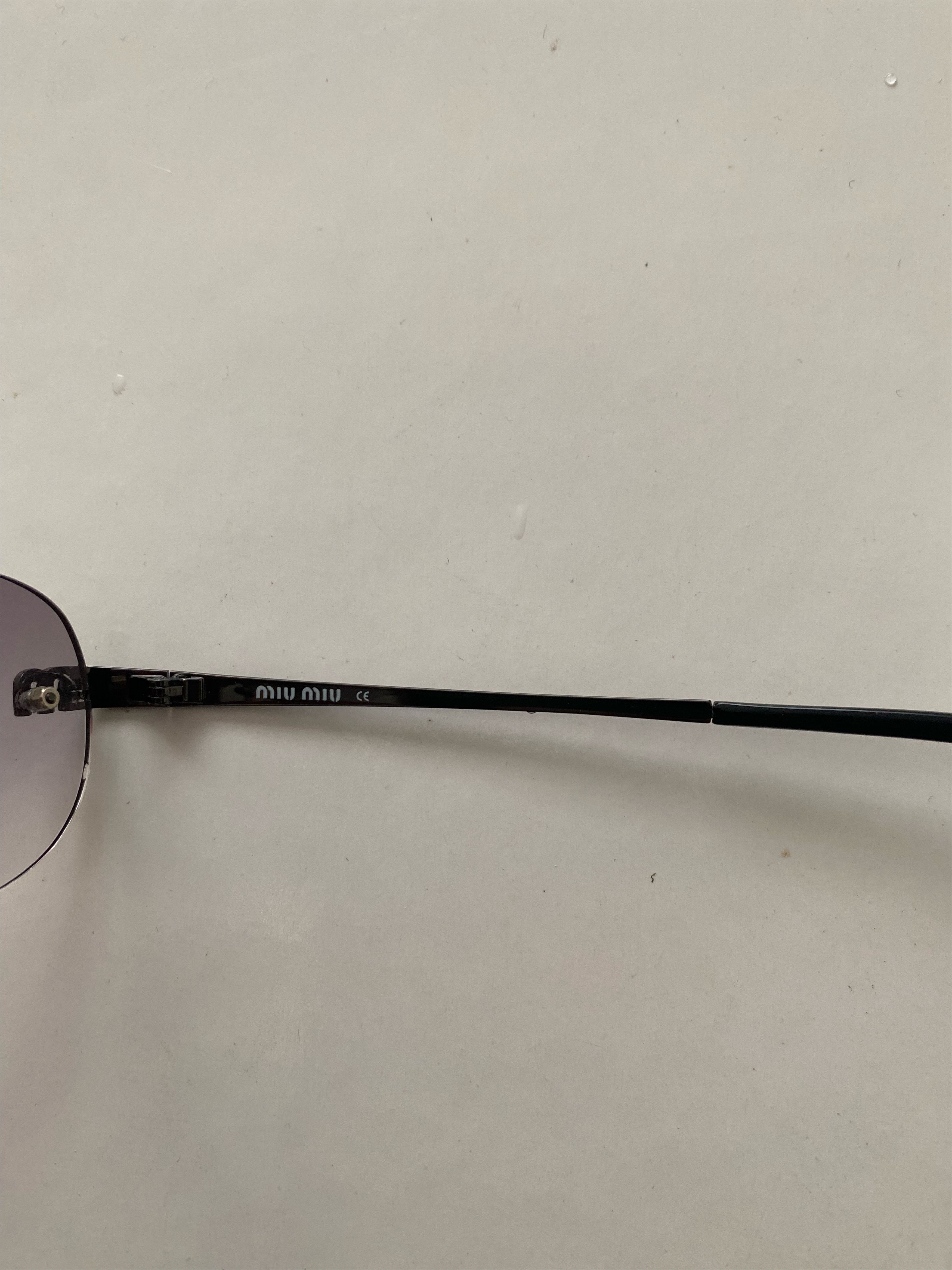 Miu Miu Miu Miu M Logo Swarovski Crystal Sunglasses Size ONE SIZE - 2 Thumbnail