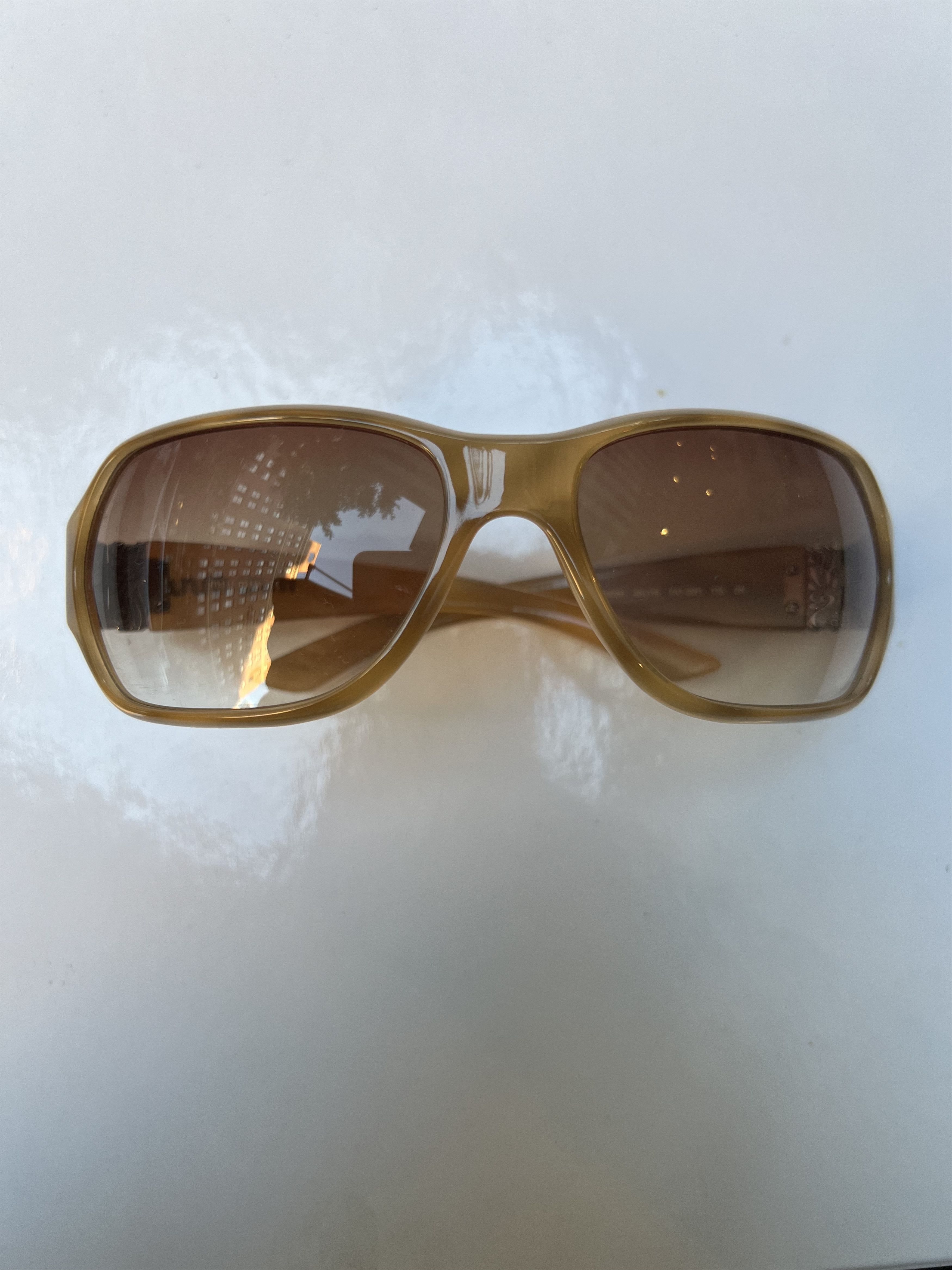 Miu Miu Miu Miu Gold Plated Oval Sunglasses Size ONE SIZE - 5 Thumbnail