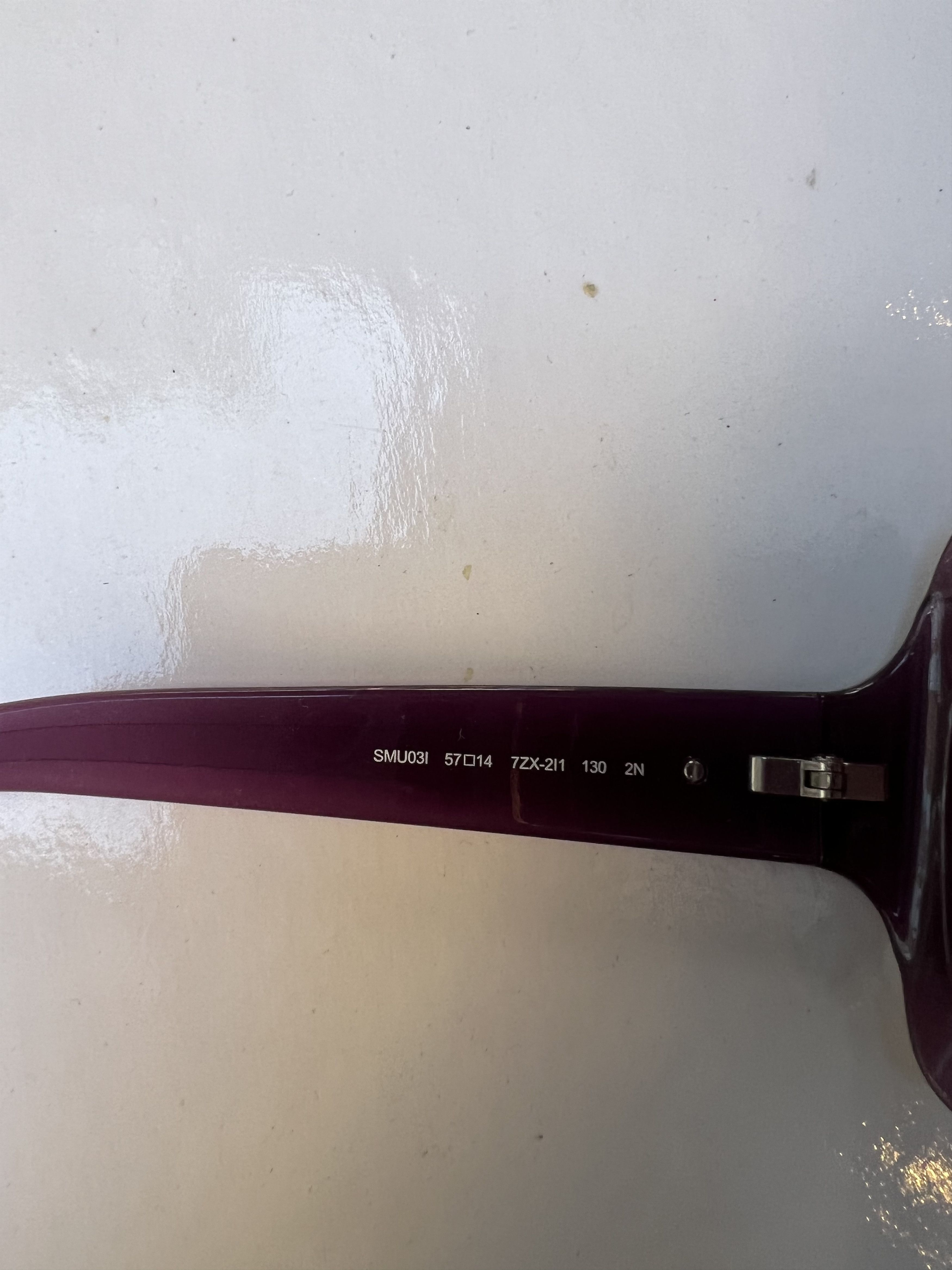 Miu Miu Miu Miu Purple Sunglasses Size ONE SIZE - 3 Thumbnail