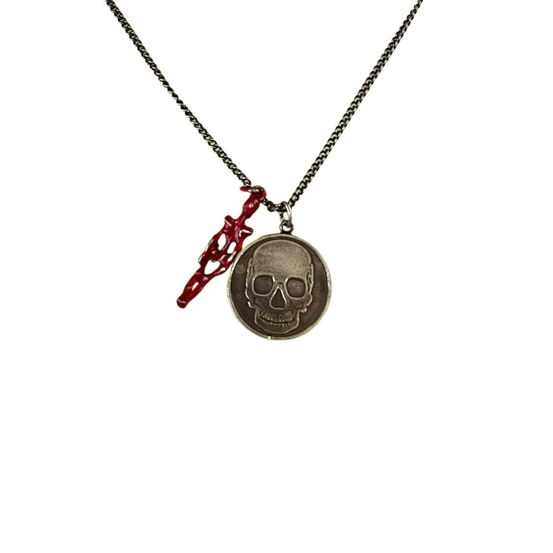 Raf Simons Raf Simons Skull Medallion With Red Skeleton Charm 2006 S/S Size ONE SIZE - 1 Thumbnail
