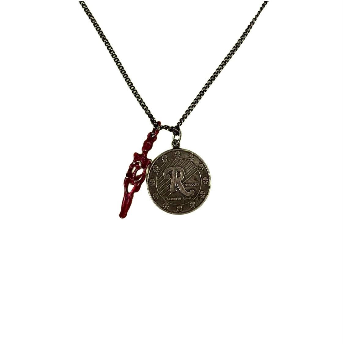 Raf Simons Raf Simons Skull Medallion With Red Skeleton Charm 2006 S/S Size ONE SIZE - 2 Thumbnail