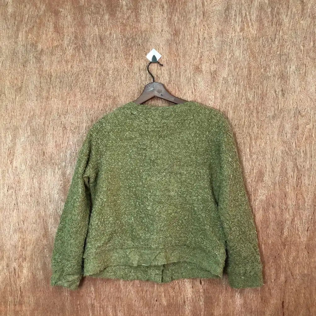 Aran Isles Knitwear × Japanese Brand Rashka Fille Green Knitwear #359 Size US M / EU 48-50 / 2 - 7 Thumbnail