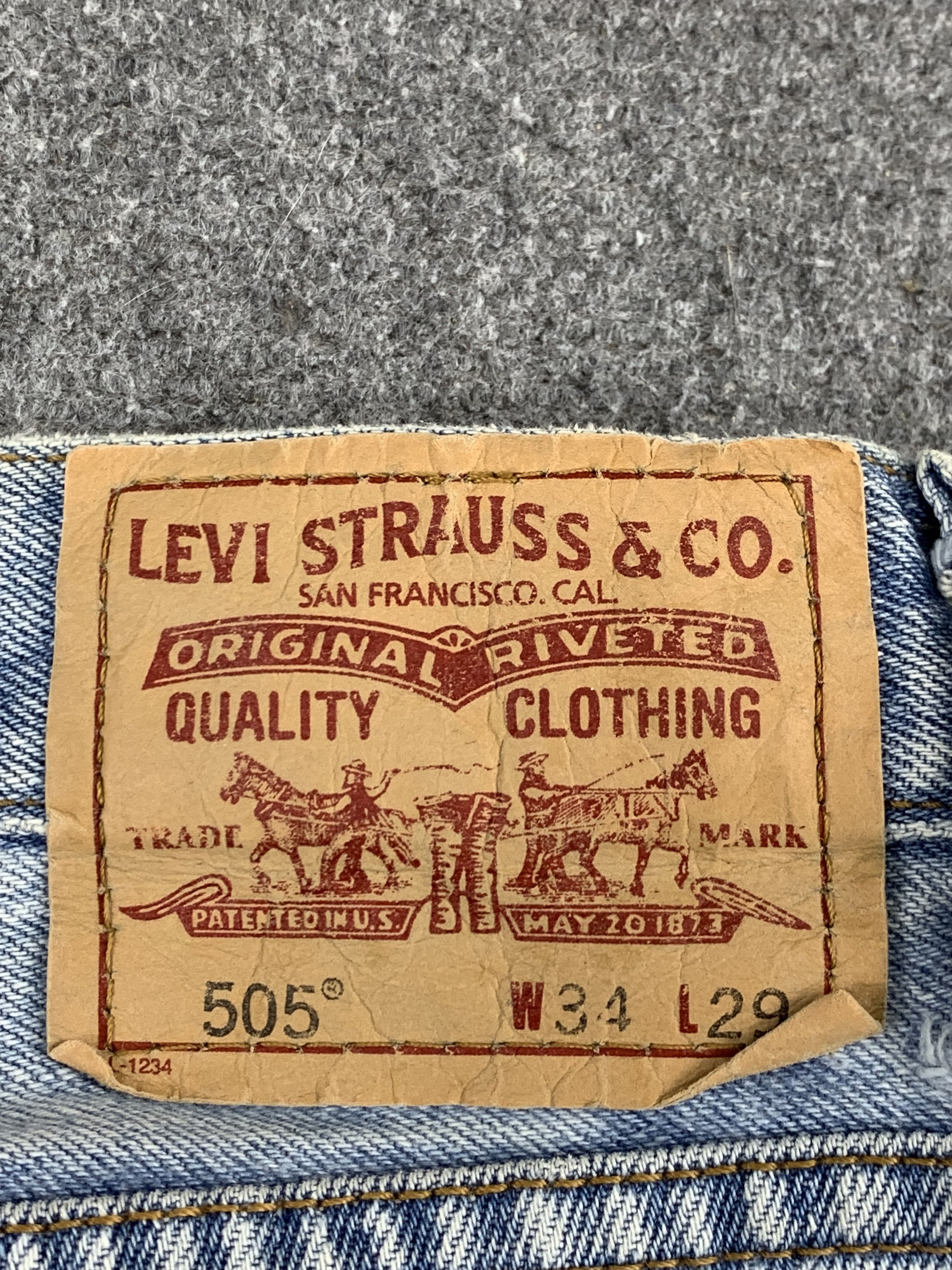 Levi's Vintage Levis 505 Light Wash Jeans DP1878 Size US 33 - 5 Thumbnail