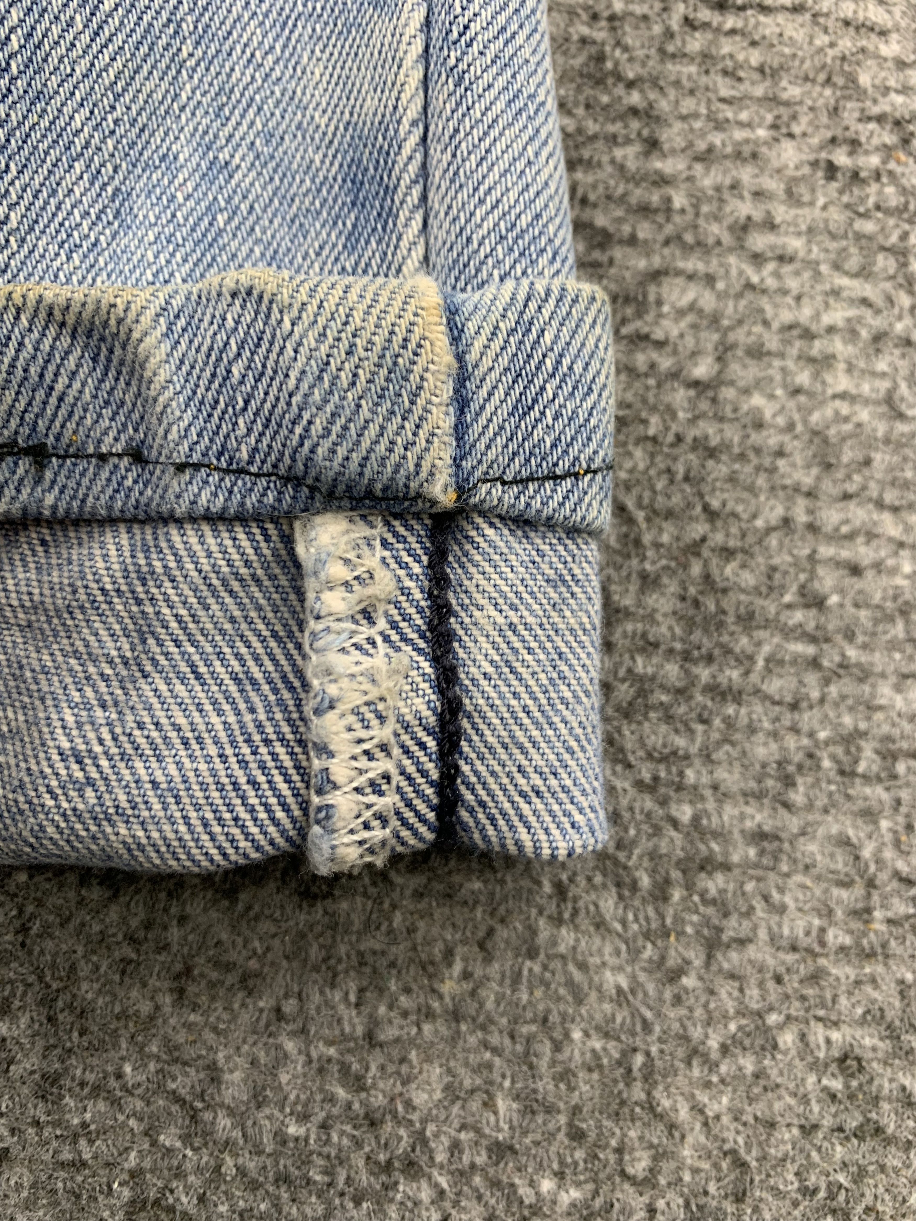 Levi's Vintage Levis 550 Dirty Light Wash Jeans DP1880 Size US 41 - 3 Thumbnail