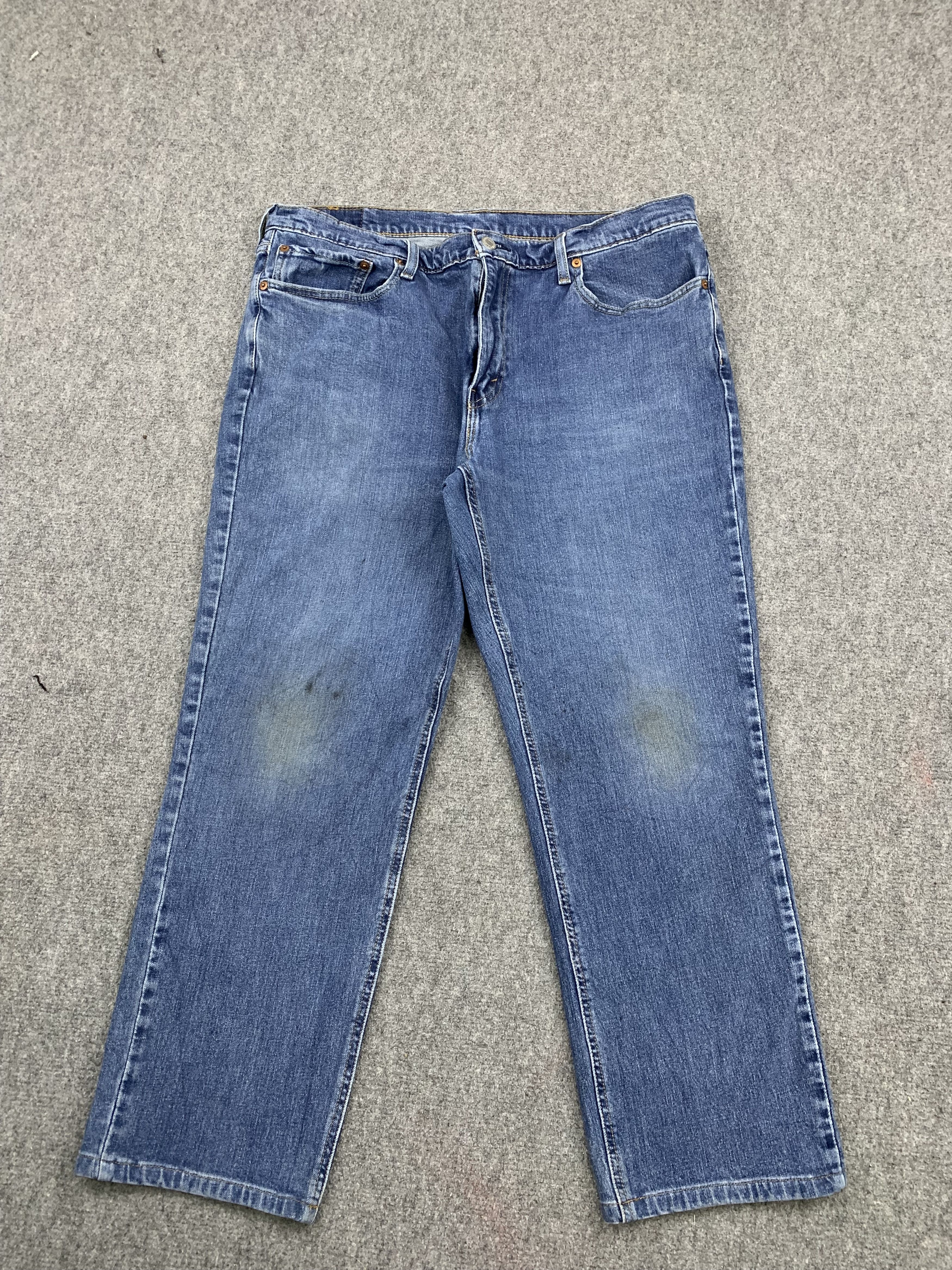 image of Levis 541 Faded Blue Jeans in Blue Denim, Men's (Size 37)