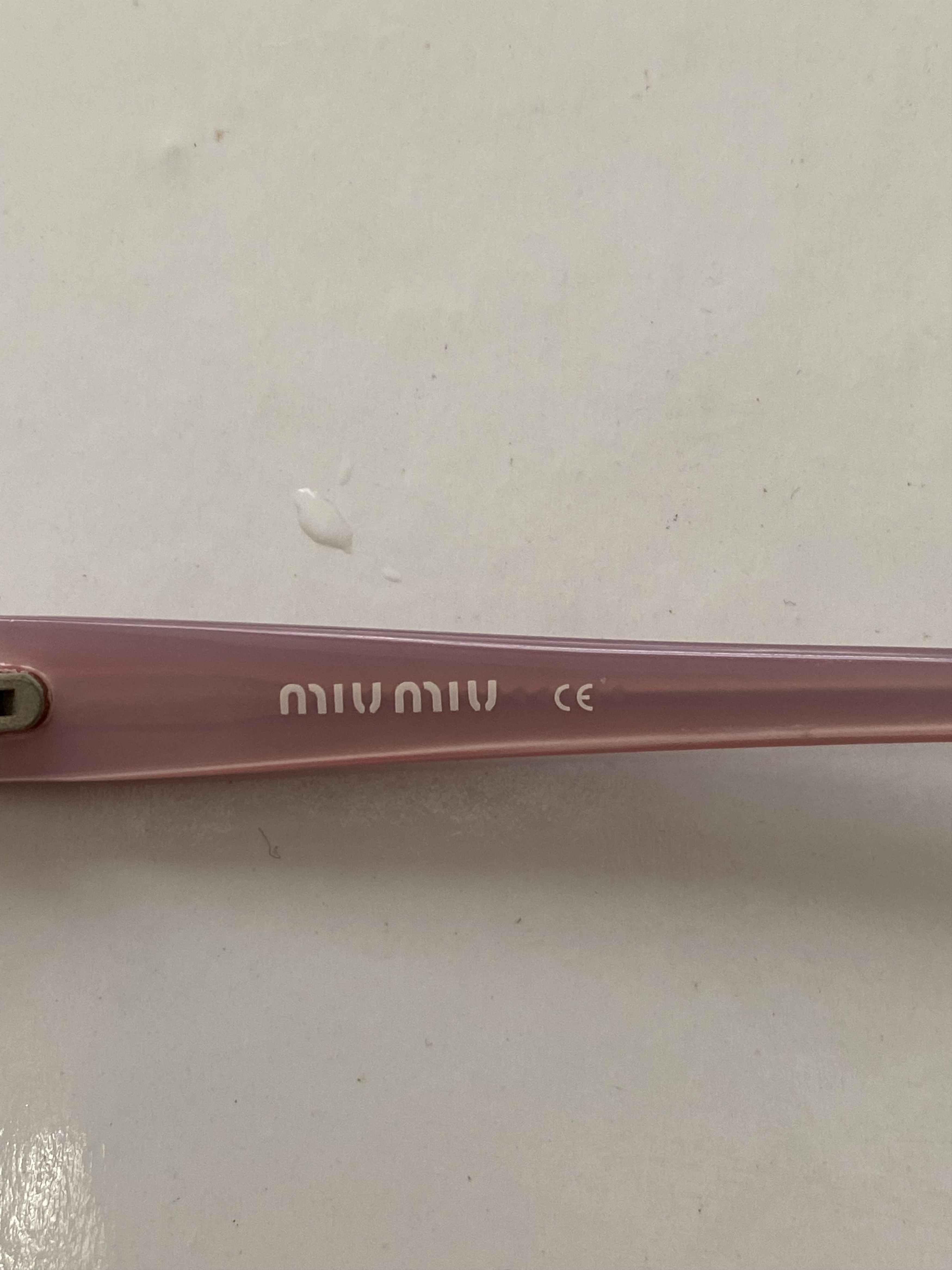 Miu Miu Miu Miu Pink Mirrored Sunglasses Size ONE SIZE - 4 Thumbnail