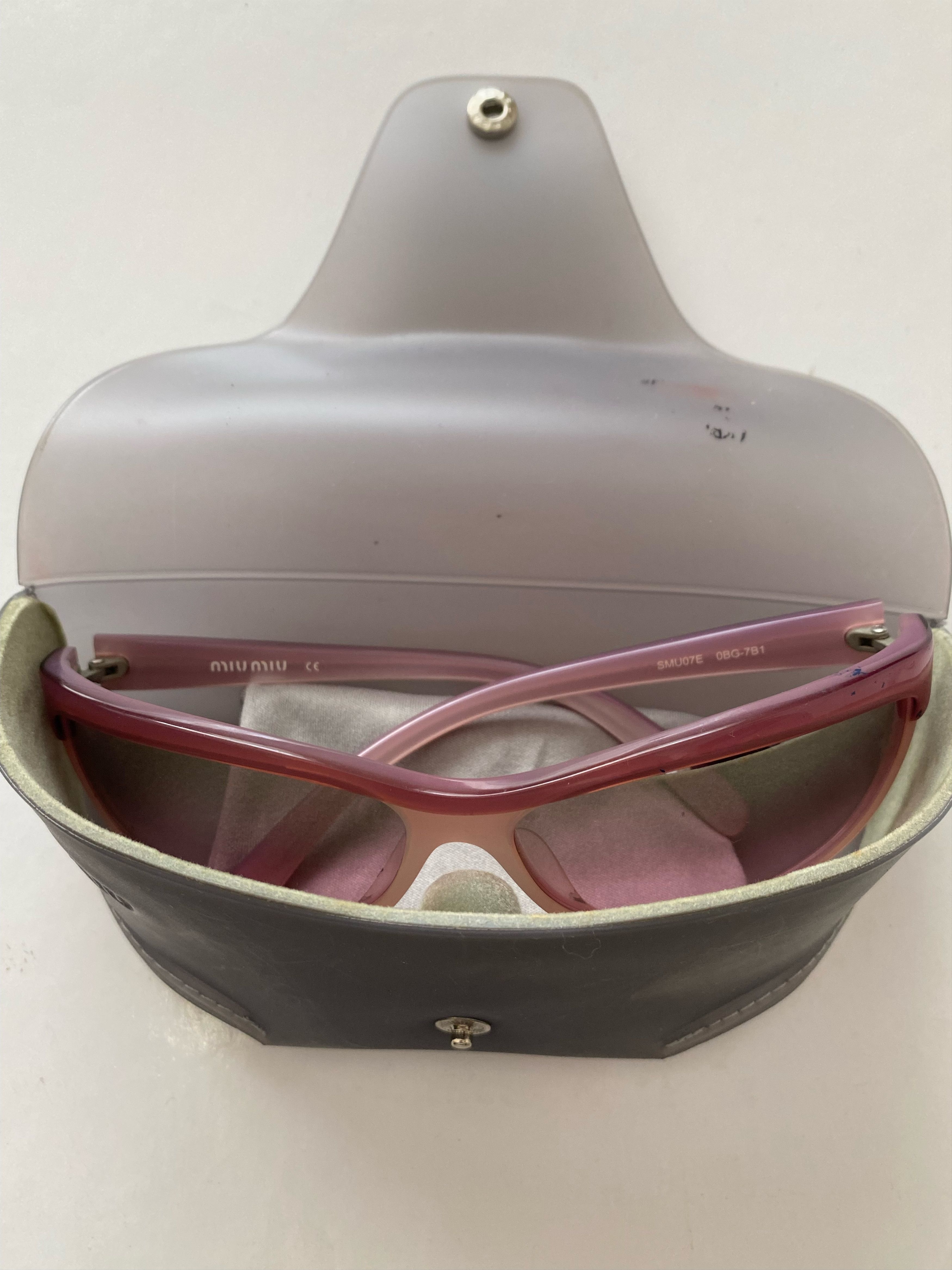 Miu Miu Miu Miu Pink Mirrored Sunglasses Size ONE SIZE - 6 Thumbnail