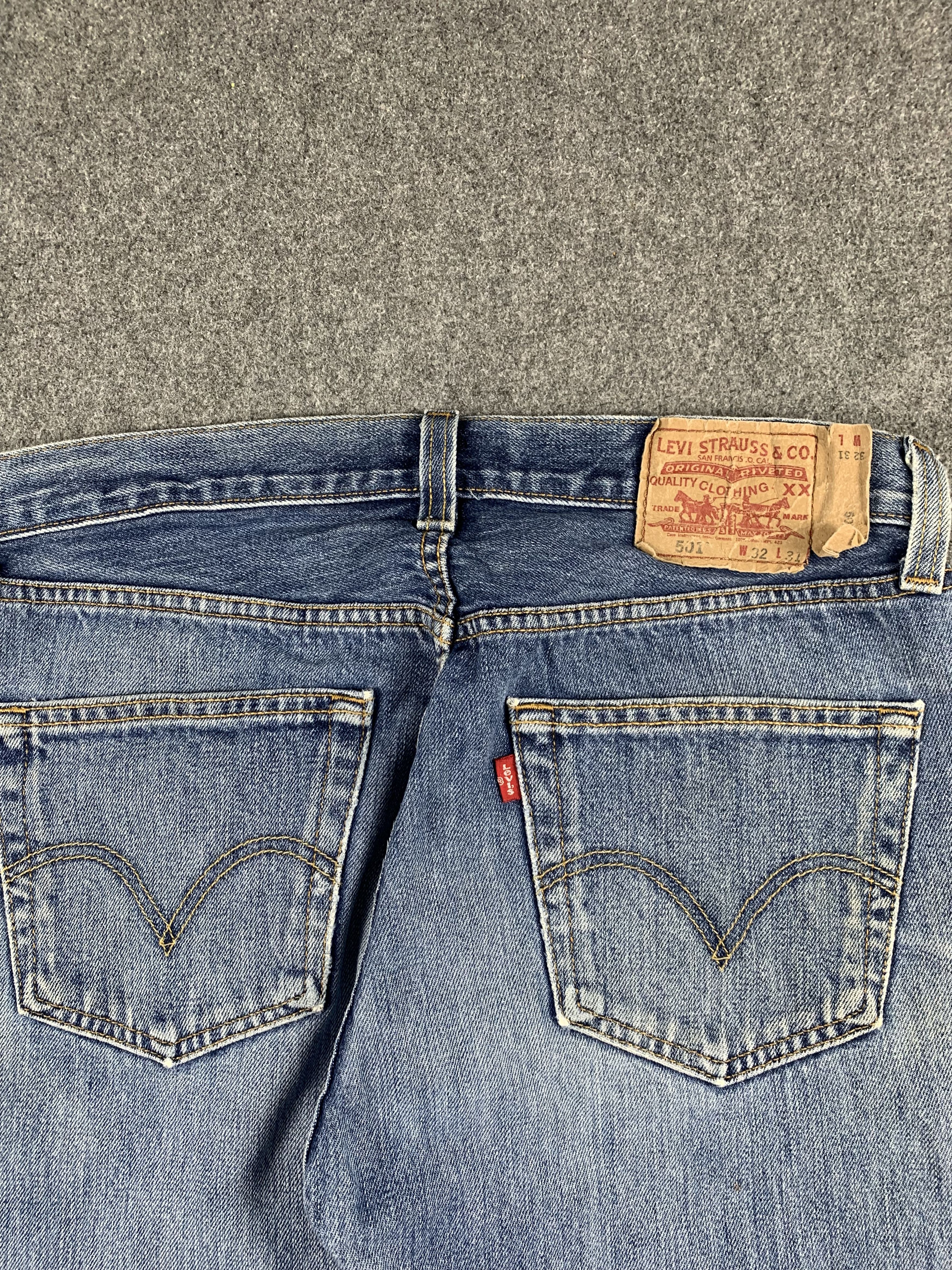 Levi's Vintage Levis 501 Light Wash Jeans DP1908 Size US 32 / EU 48 - 3 Thumbnail