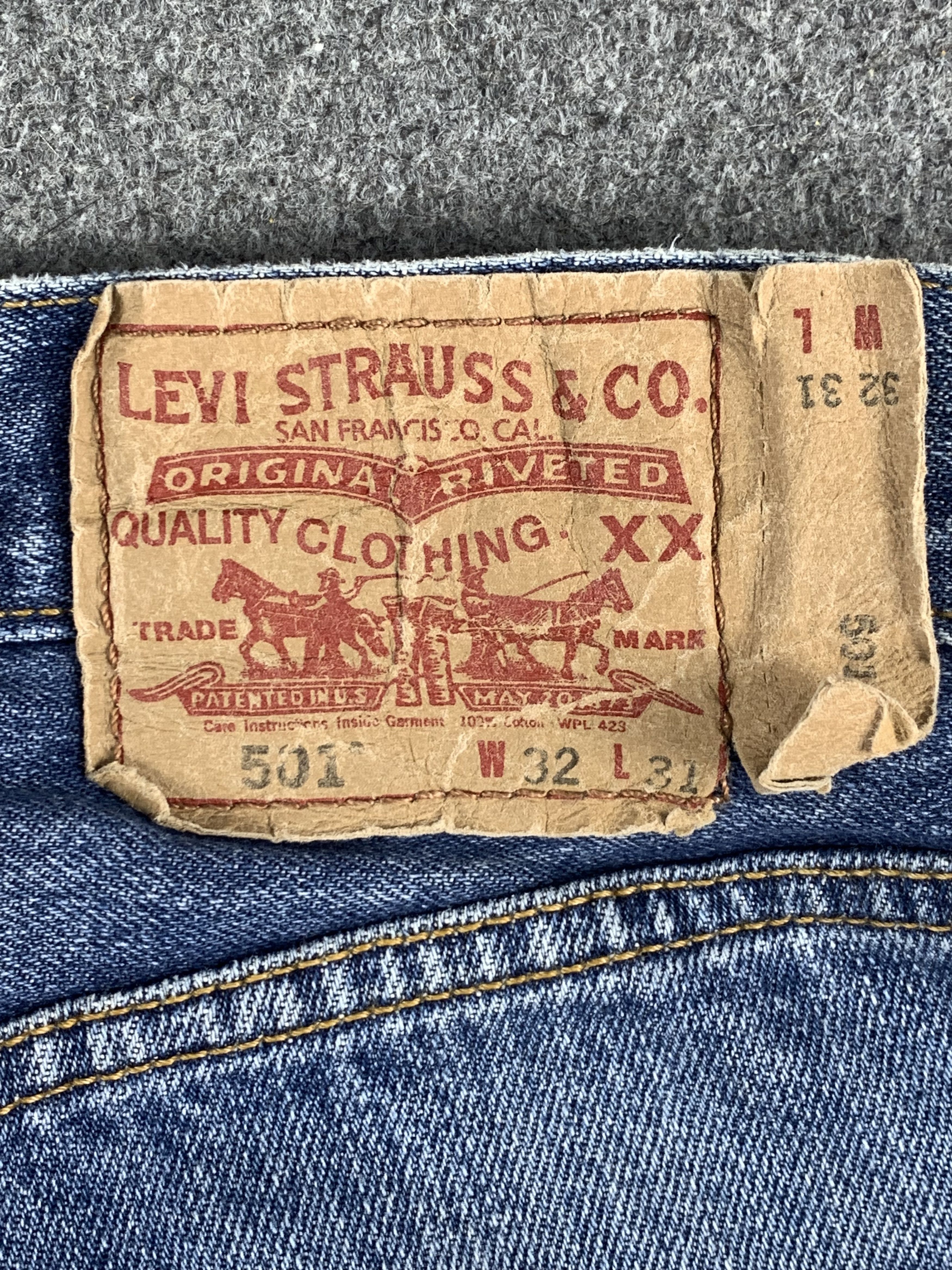 Levi's Vintage Levis 501 Light Wash Jeans DP1908 Size US 32 / EU 48 - 5 Thumbnail