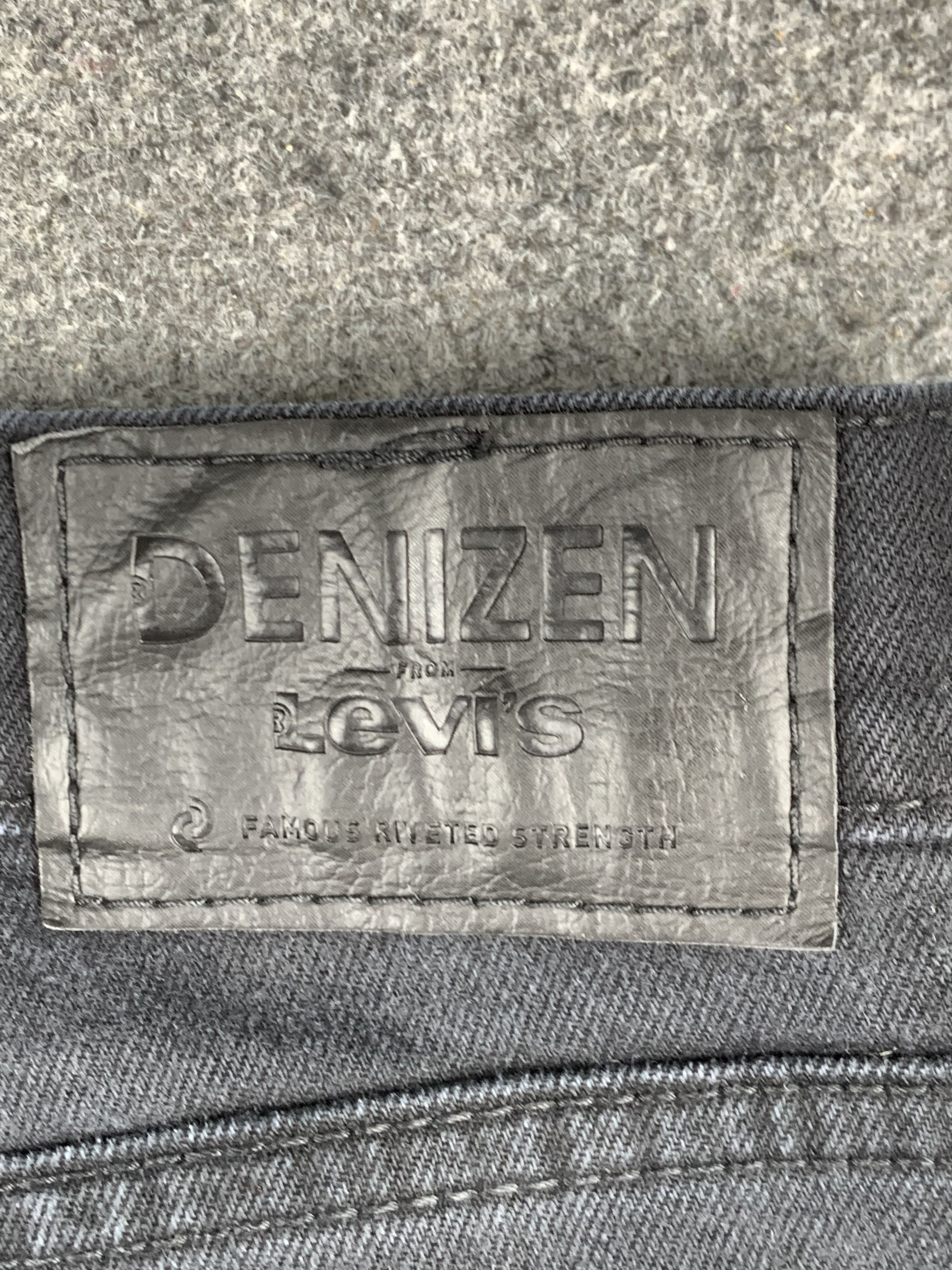 Levi's Vintage Levis Denizen Skinny Faded Black Jeans DP1924 Size US 34 / EU 50 - 5 Thumbnail