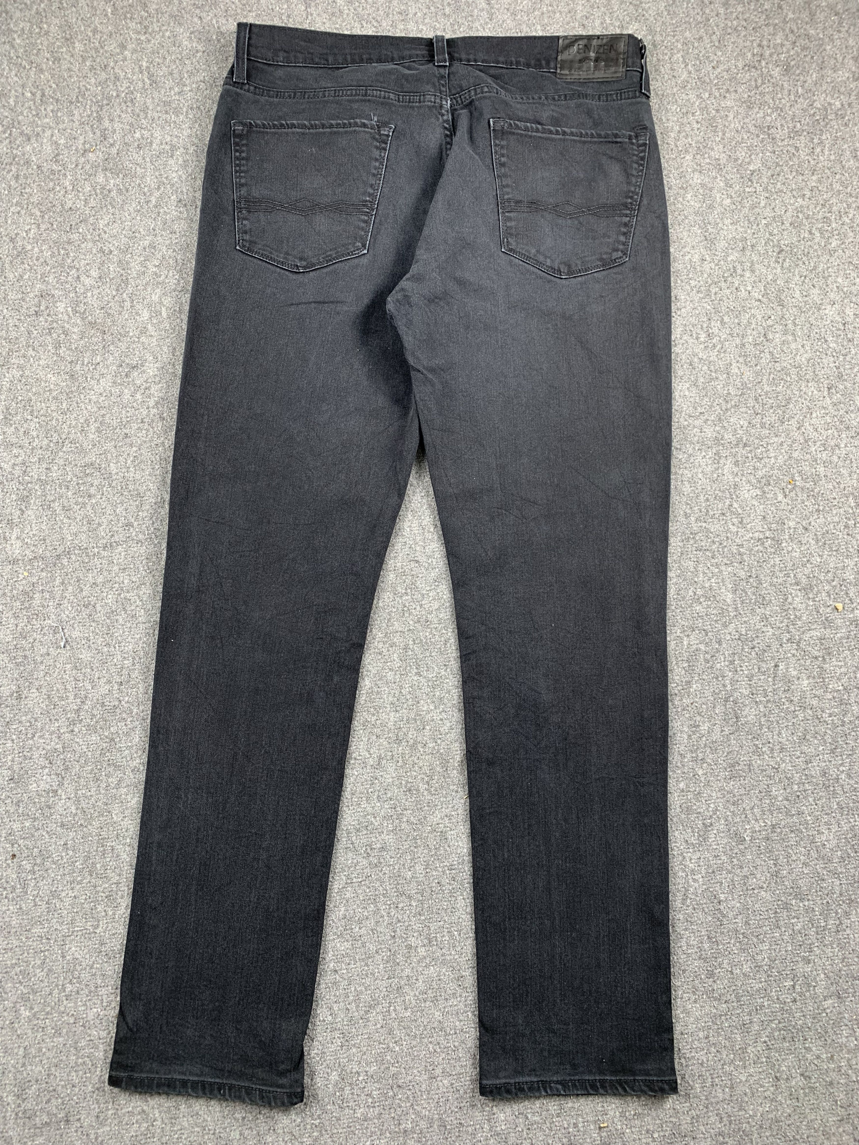 Levi's Vintage Levis Denizen Skinny Faded Black Jeans DP1924 Size US 34 / EU 50 - 3 Thumbnail