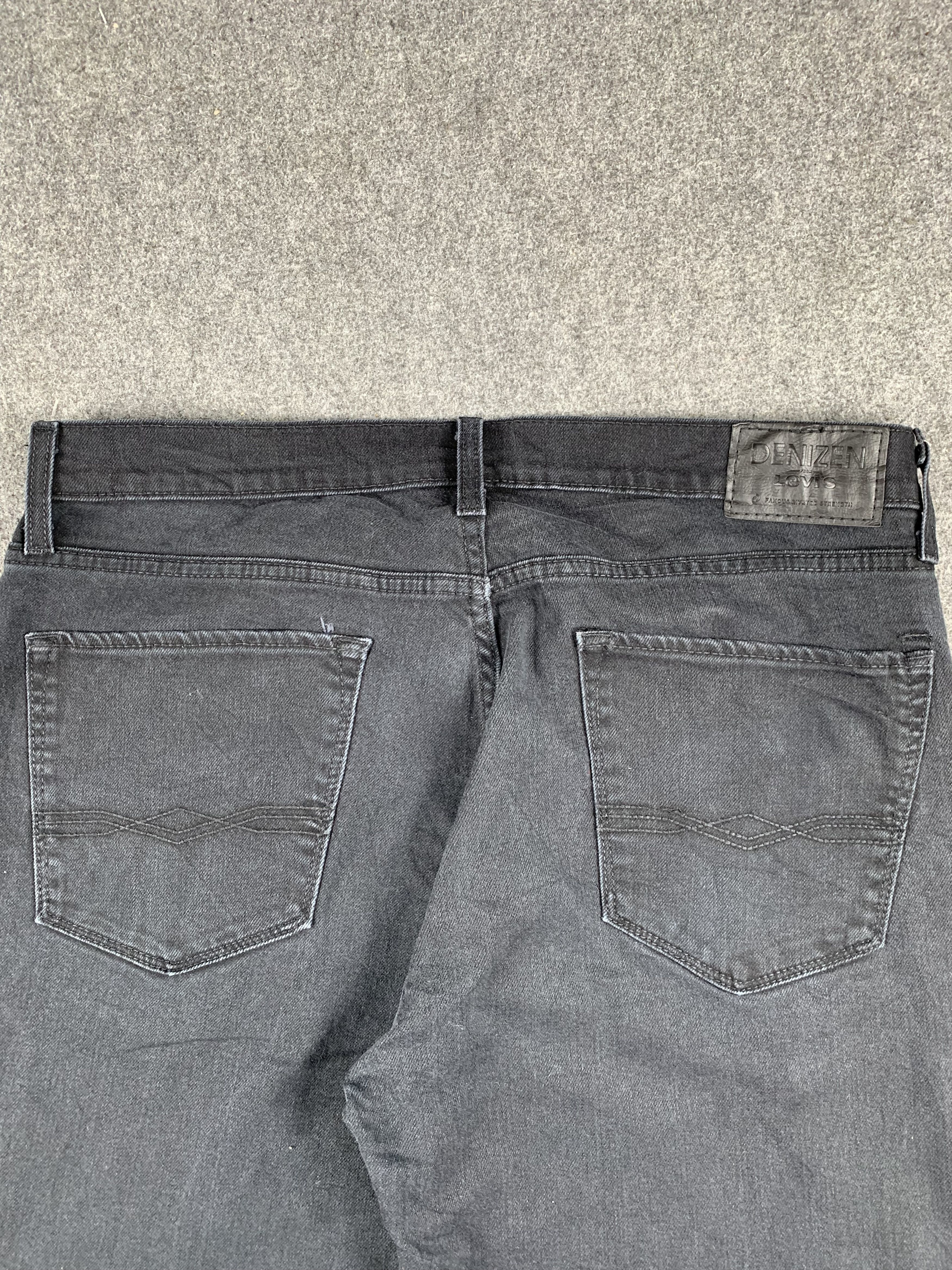 Levi's Vintage Levis Denizen Skinny Faded Black Jeans DP1924 Size US 34 / EU 50 - 4 Thumbnail