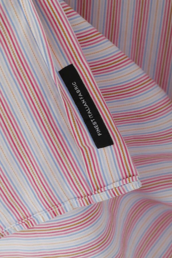 Hugo Boss Hugo Boss Men 41 16 L Casual Shirt Blue Pink Striped 6810 Size US L / EU 52-54 / 3 - 5 Thumbnail