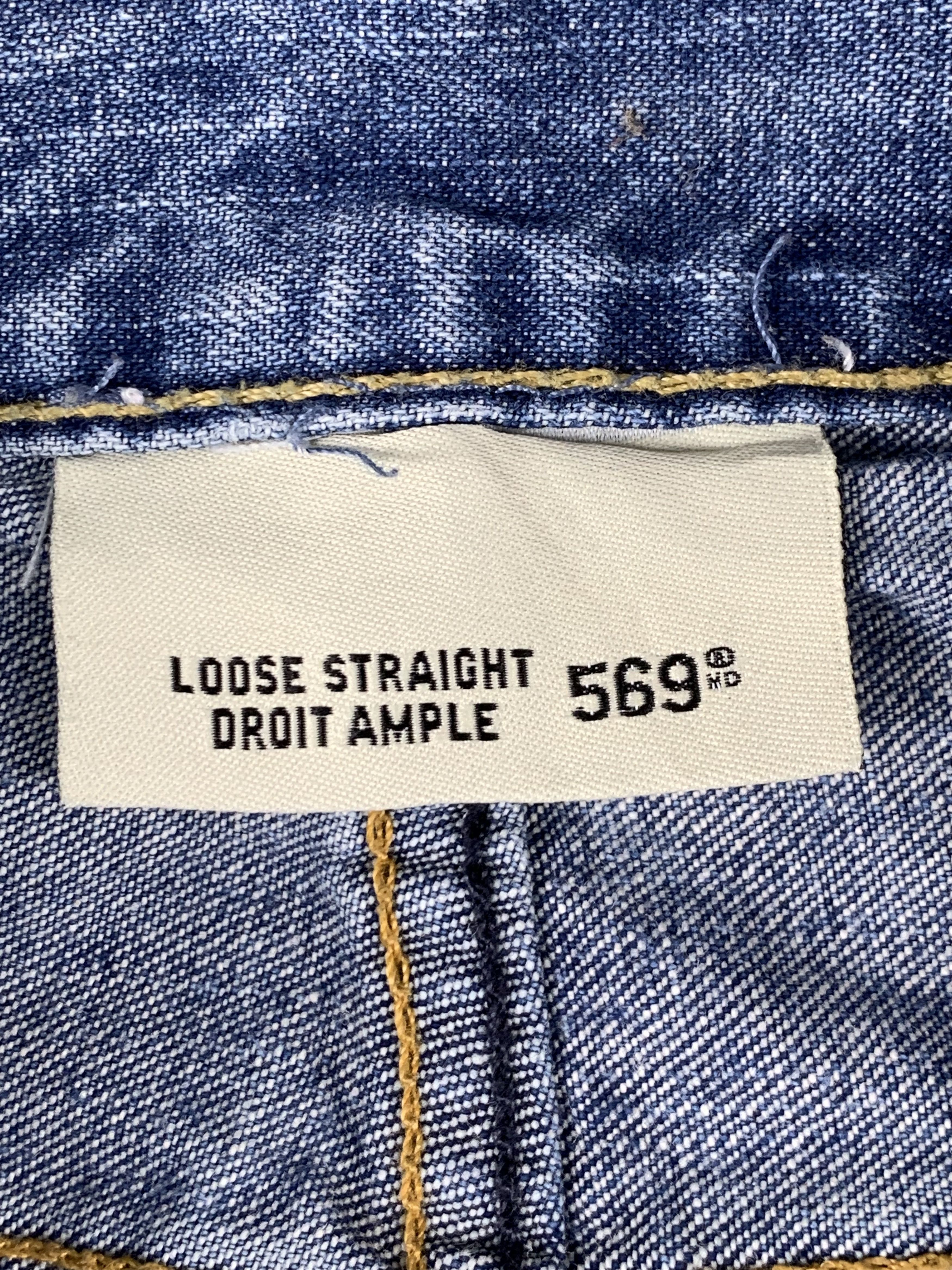 Levi's Vintage Levis 569 Faded Blue Jeans DP1928 Size US 37 - 7 Thumbnail