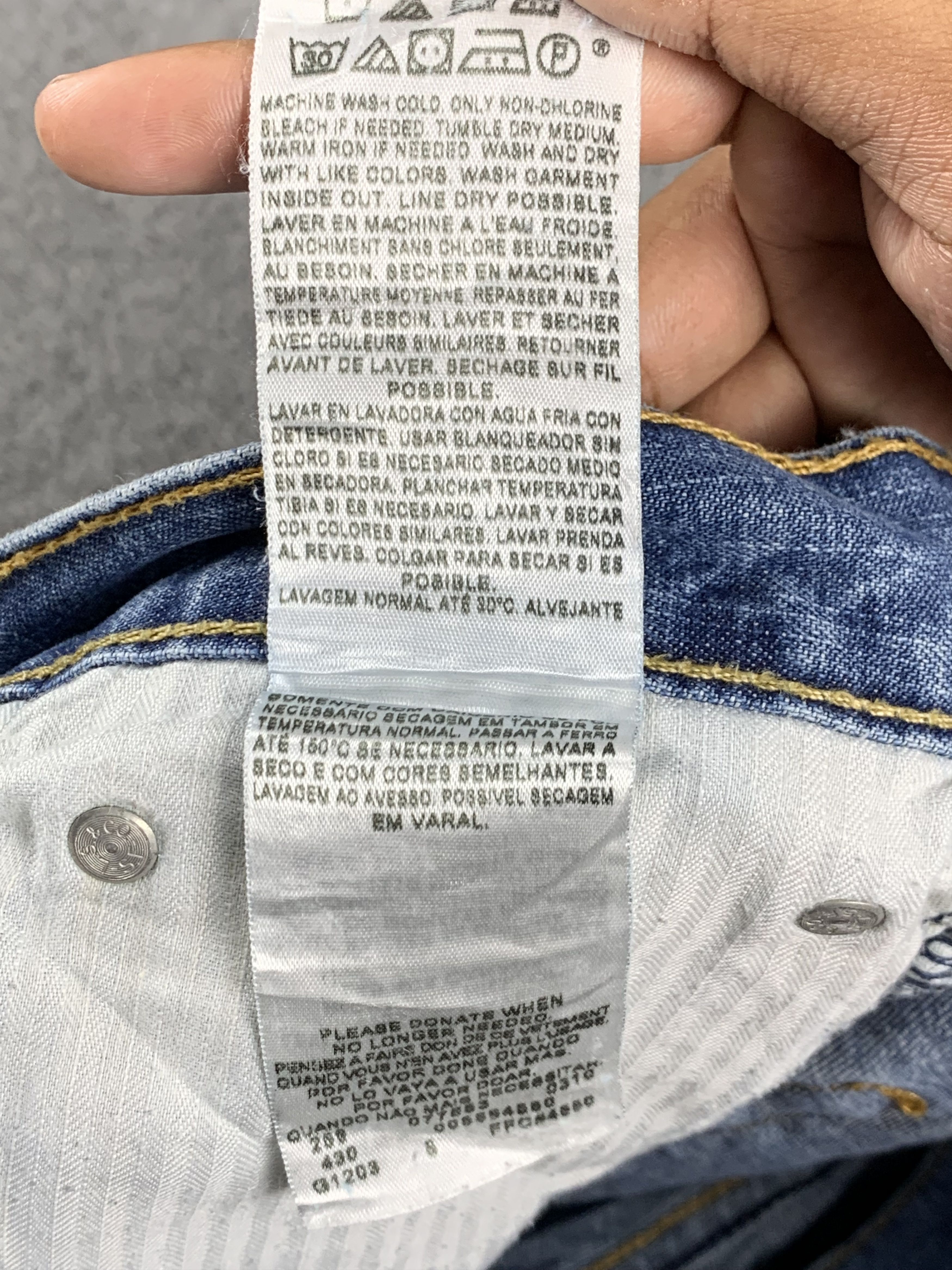 Levi's Vintage Levis 569 Faded Blue Jeans DP1928 Size US 37 - 14 Thumbnail