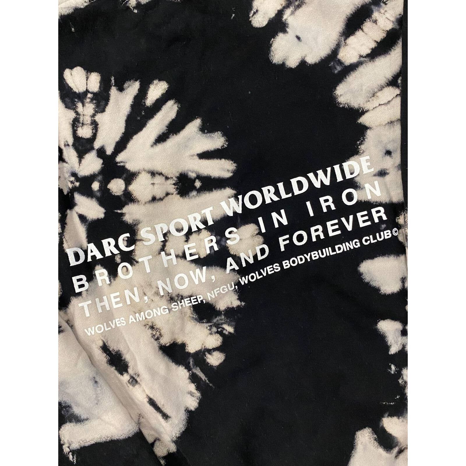 Darc Sport Brothers USA Tie Dye Hoodie Sweatshirt - Black