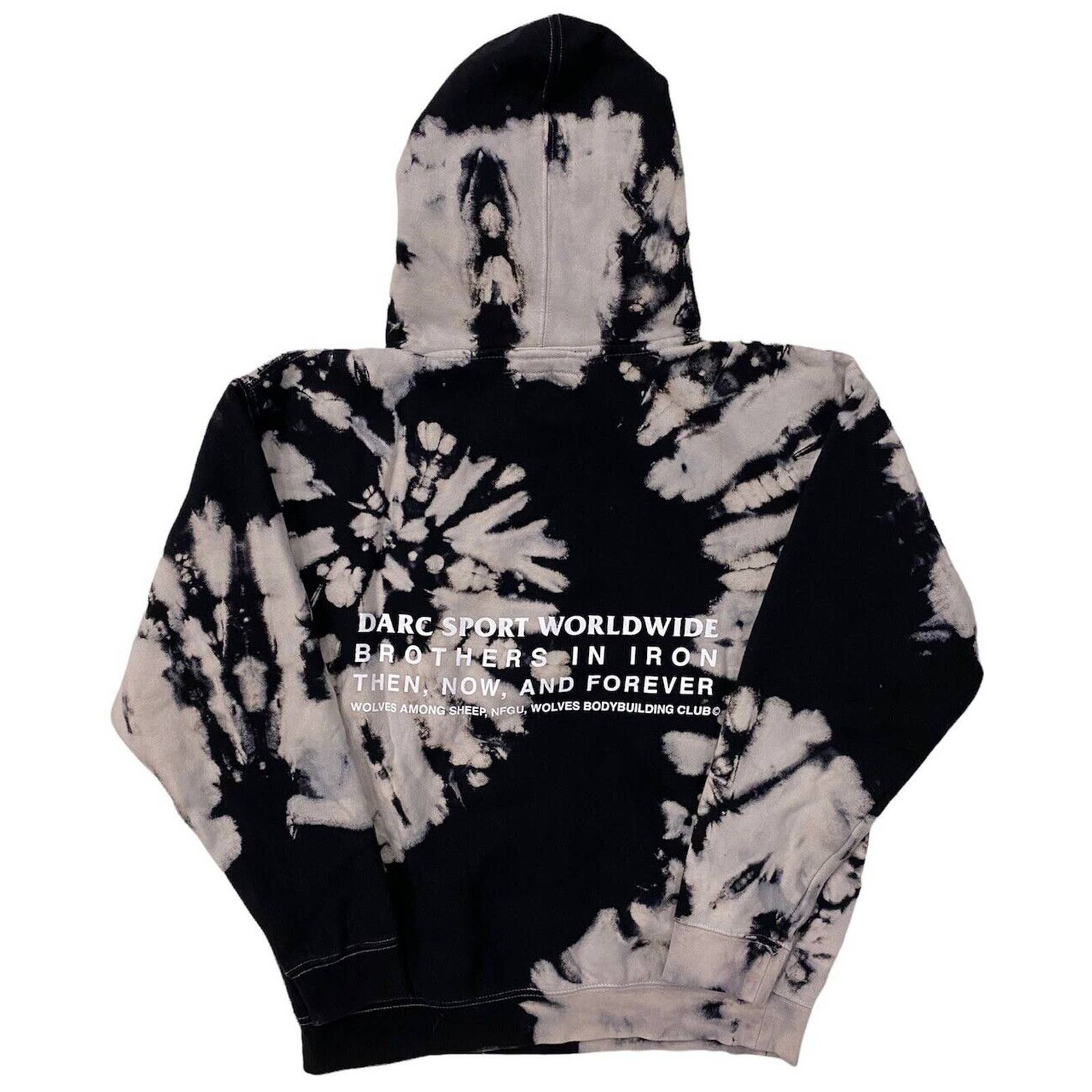 Darc Sport Brothers USA Tie Dye Hoodie Sweatshirt - Black