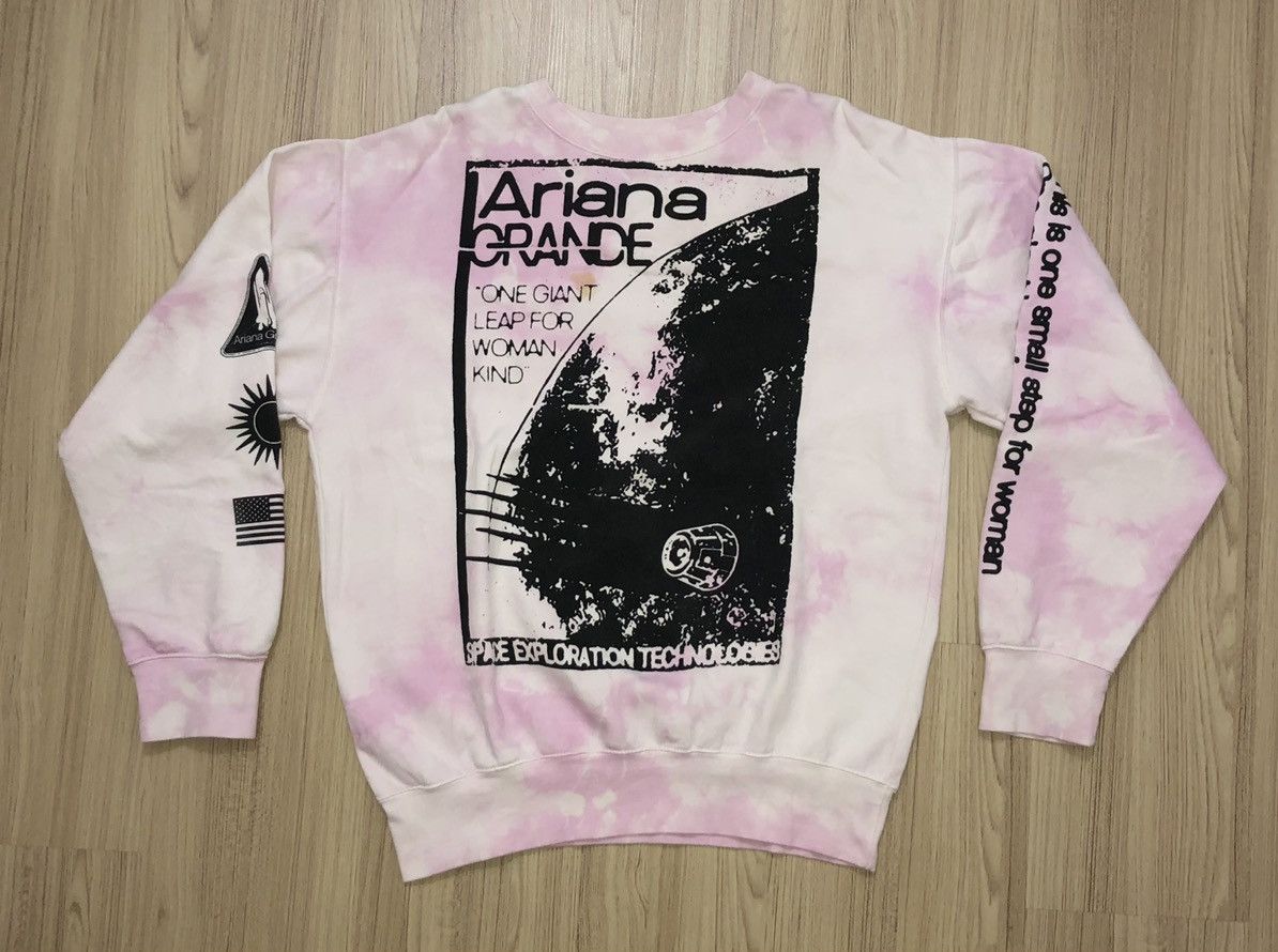 Ariana Grande Coachella NASA Pink TieDye Crewneck Sweatshirt