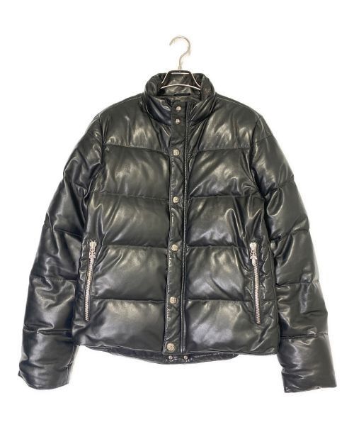 Chrome Hearts CHROME HEARTS cross ball leather down jacket black