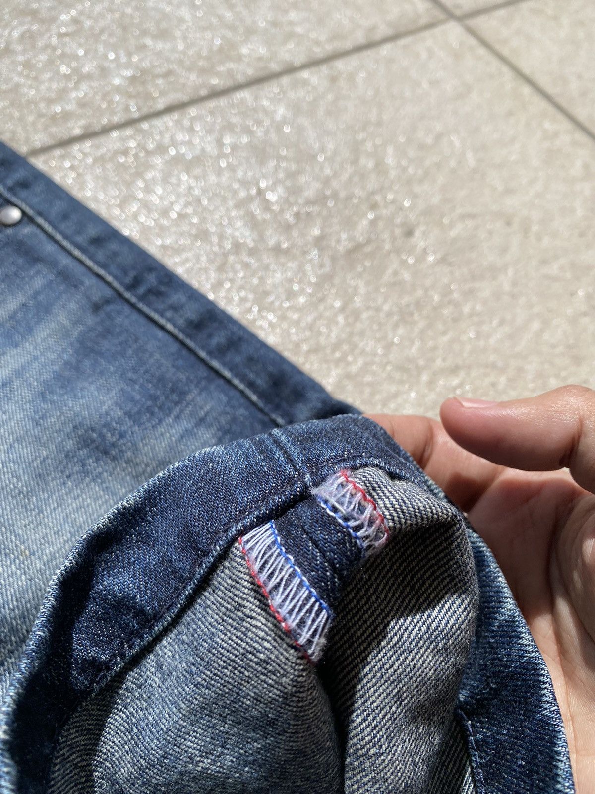 Bape × Nigo A Bathing Ape “BAPE” Hickory Stripe Denim Shorts Size US 32 / EU 48 - 7 Thumbnail