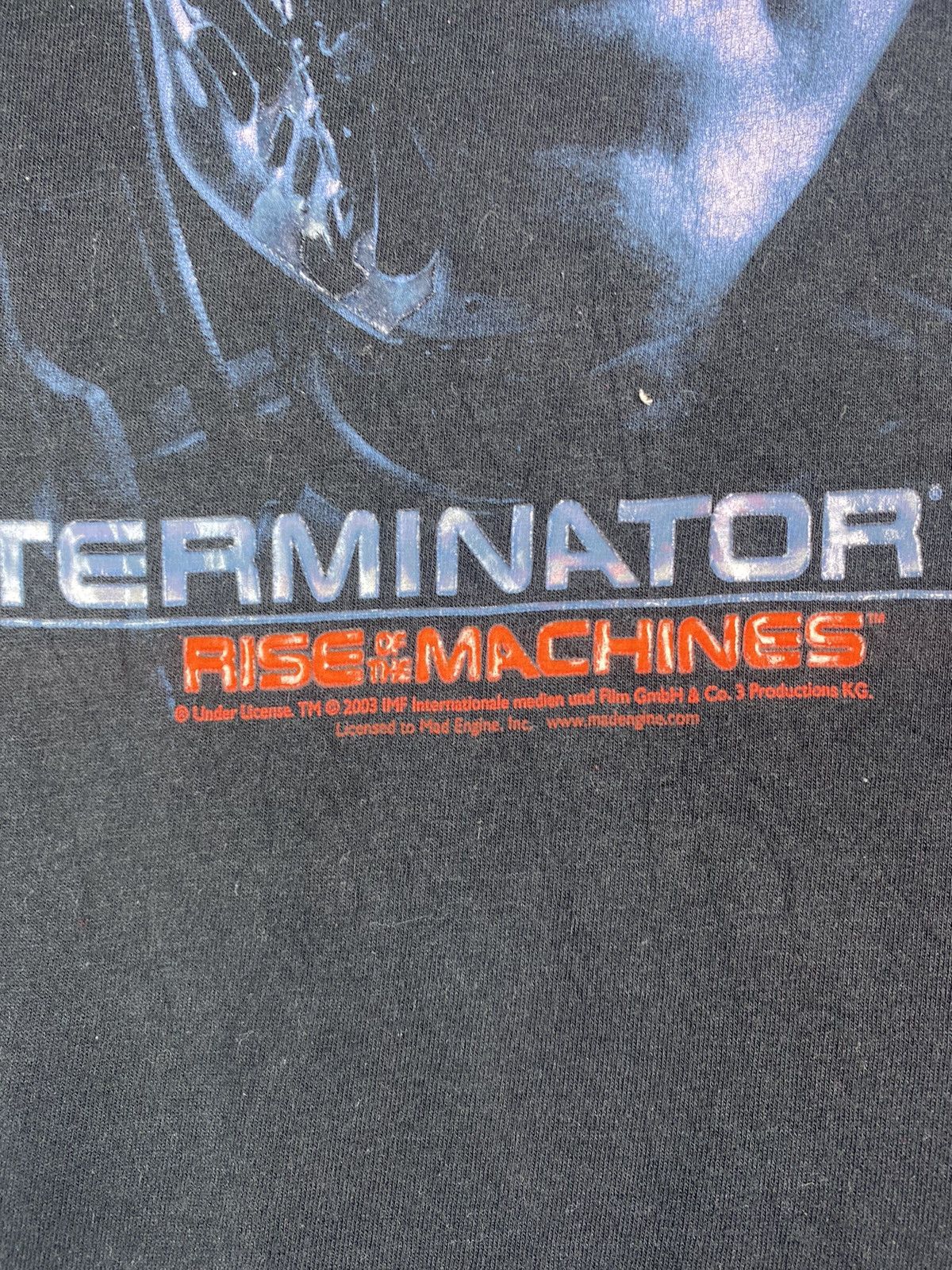 Vintage Vtg 2003 Terminator 3 Rise Of The Machine promo shirt Size US L / EU 52-54 / 3 - 3 Thumbnail