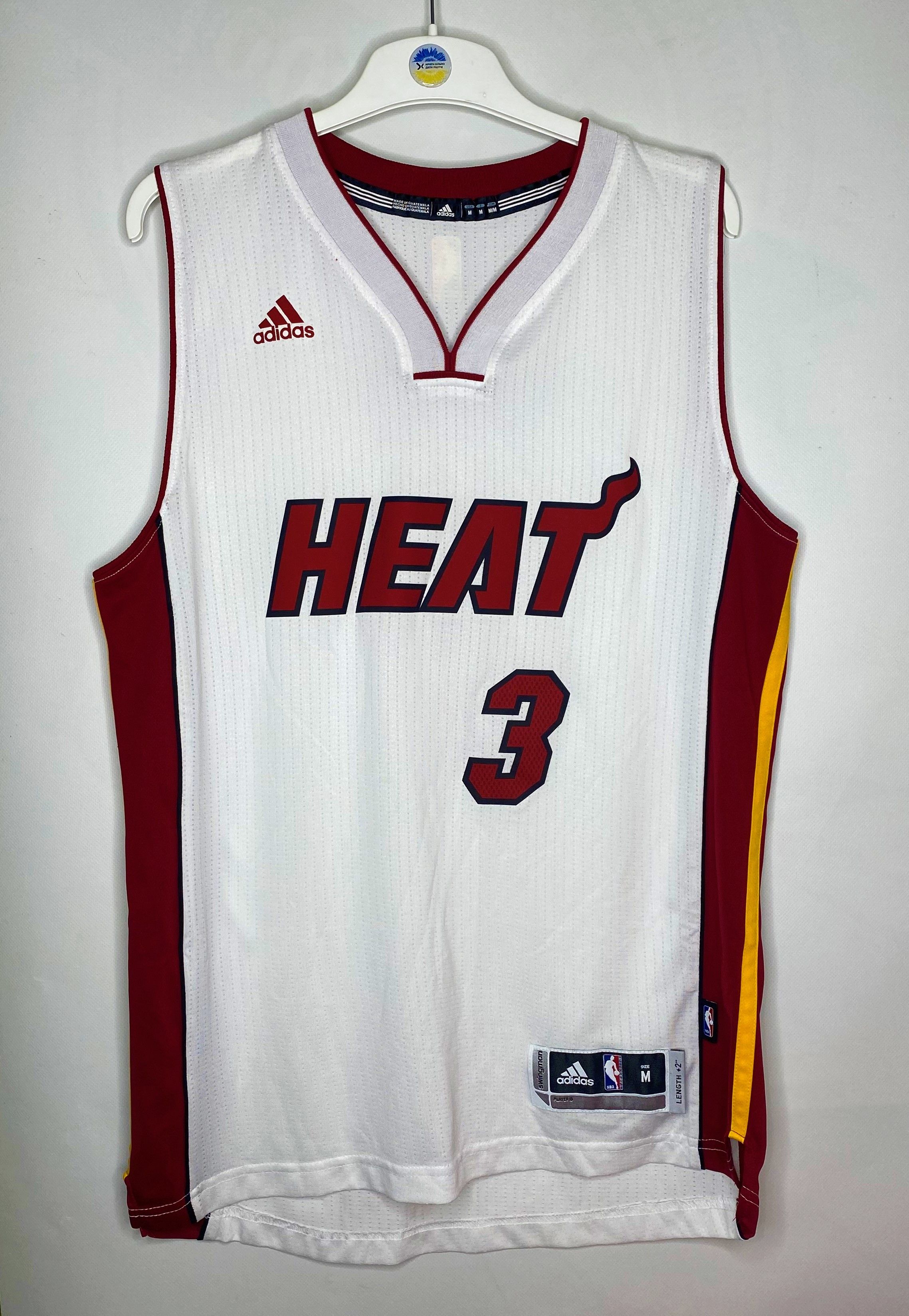 Adidas × NBA #3 DWYANE WADE MIAMI HEAT NBA JERSEY SHIRT SWINGMAN TOP Size US M / EU 48-50 / 2 - 1 Thumbnail