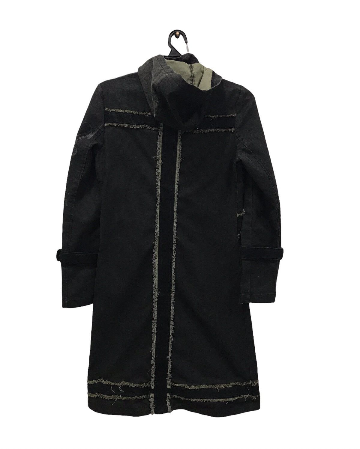 If Six Was Nine Ozz on Hikozo Denim Jacket style punk skull black long jacke Size US S / EU 44-46 / 1 - 2 Thumbnail