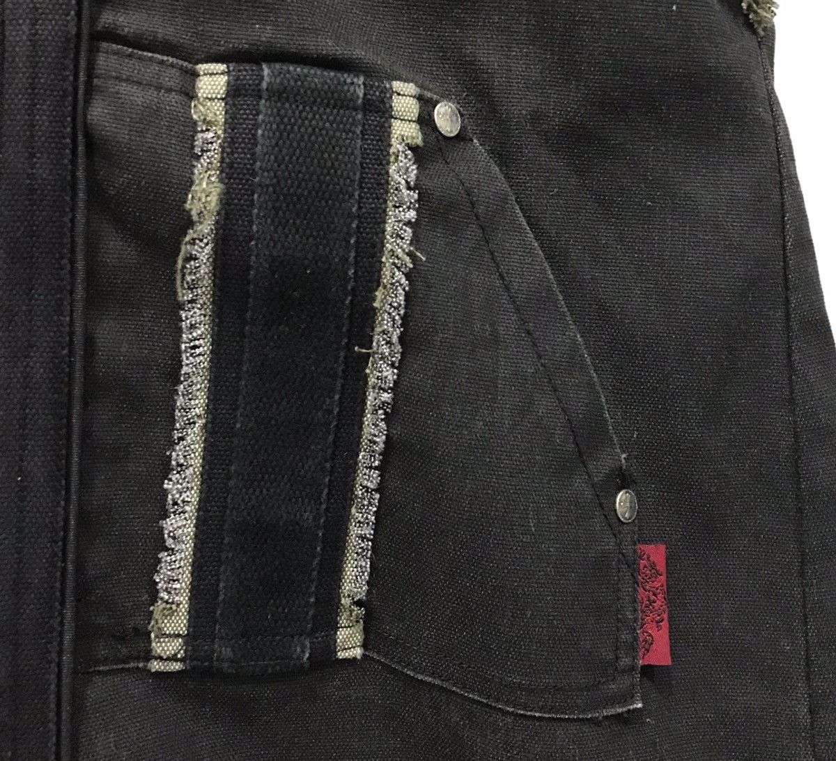 If Six Was Nine Ozz on Hikozo Denim Jacket style punk skull black long jacke Size US S / EU 44-46 / 1 - 5 Thumbnail