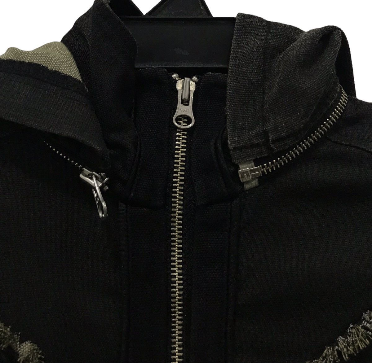 If Six Was Nine Ozz on Hikozo Denim Jacket style punk skull black long jacke Size US S / EU 44-46 / 1 - 3 Thumbnail