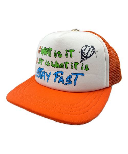 CHROME HEARTS TRUCKER CAP STAY FAST Orange Size:-