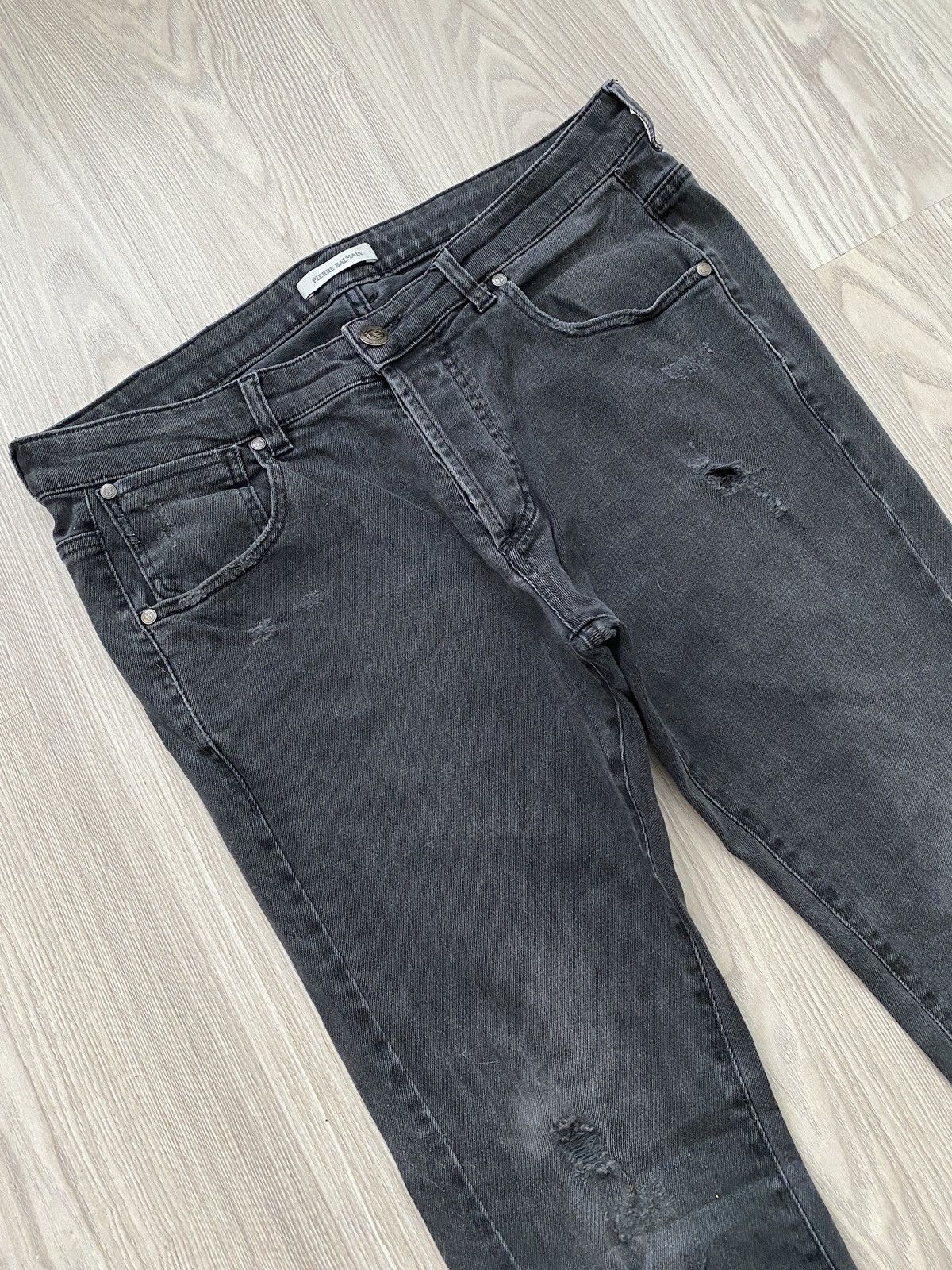 Pierre Balmain Pierre Balmain Mens Distressed Denim Jeans Pants Size US 38 / EU 54 - 6 Thumbnail