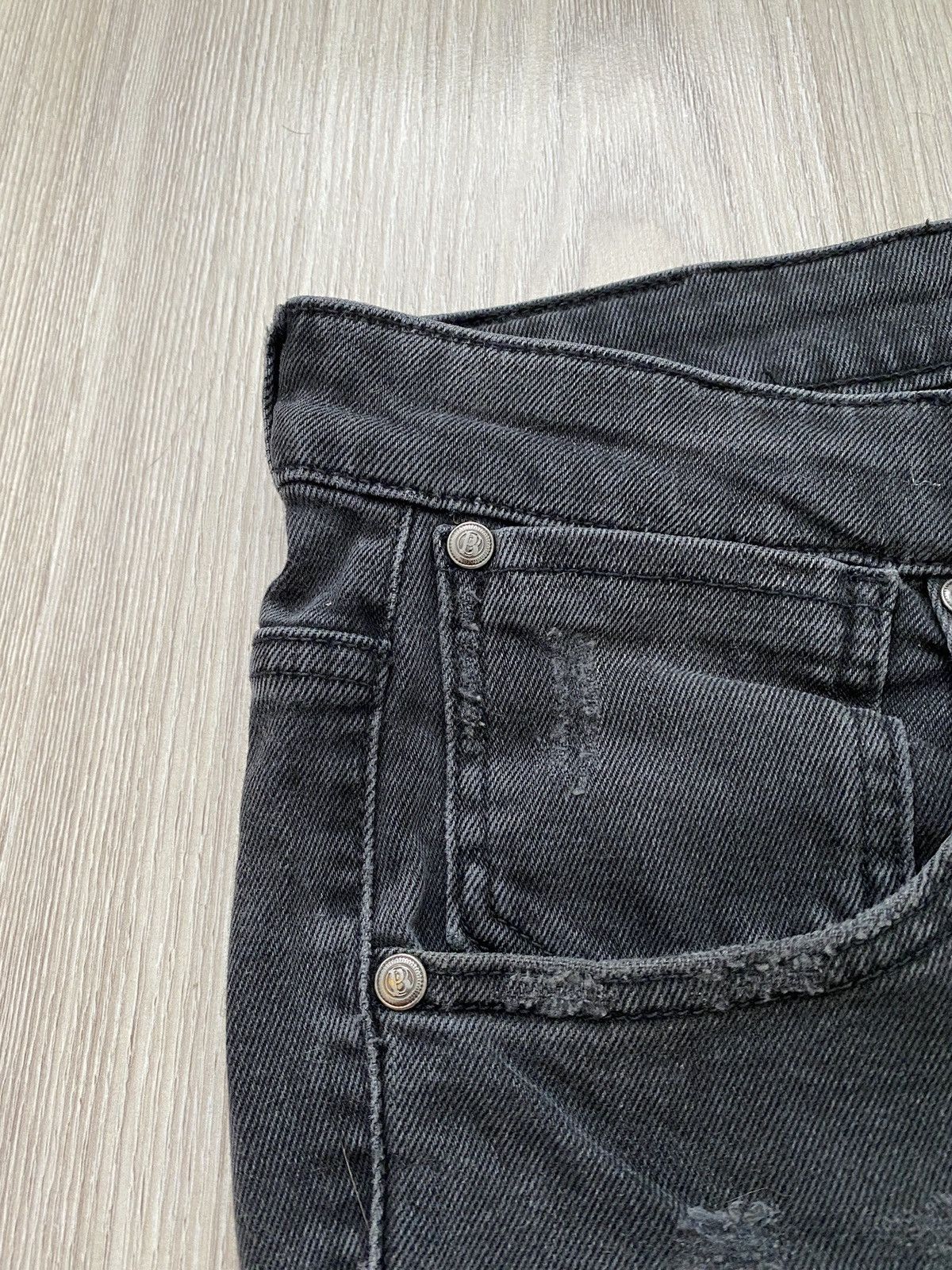 Pierre Balmain Pierre Balmain Mens Distressed Denim Jeans Pants Size US 38 / EU 54 - 8 Thumbnail