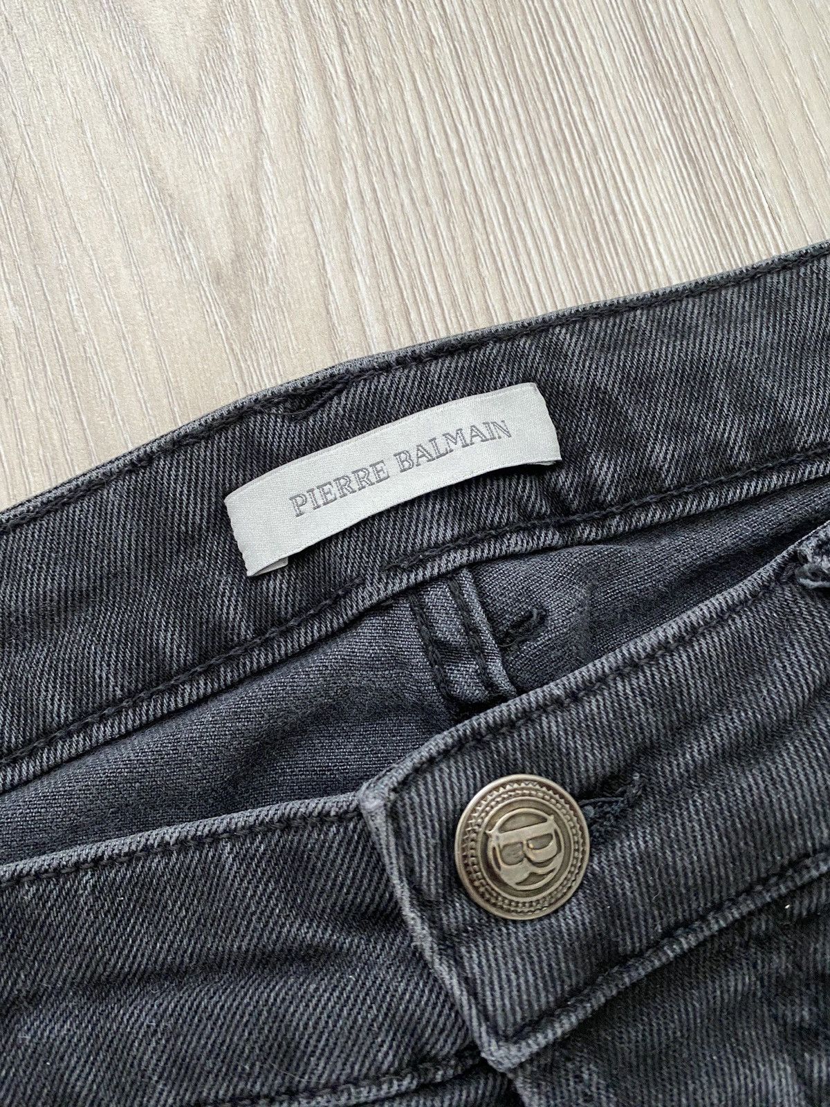 Pierre Balmain Pierre Balmain Mens Distressed Denim Jeans Pants Size US 38 / EU 54 - 7 Thumbnail