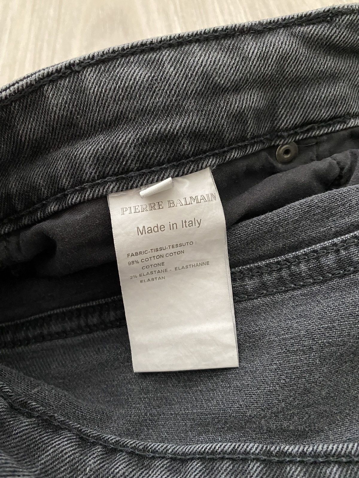Pierre Balmain Pierre Balmain Mens Distressed Denim Jeans Pants Size US 38 / EU 54 - 18 Thumbnail