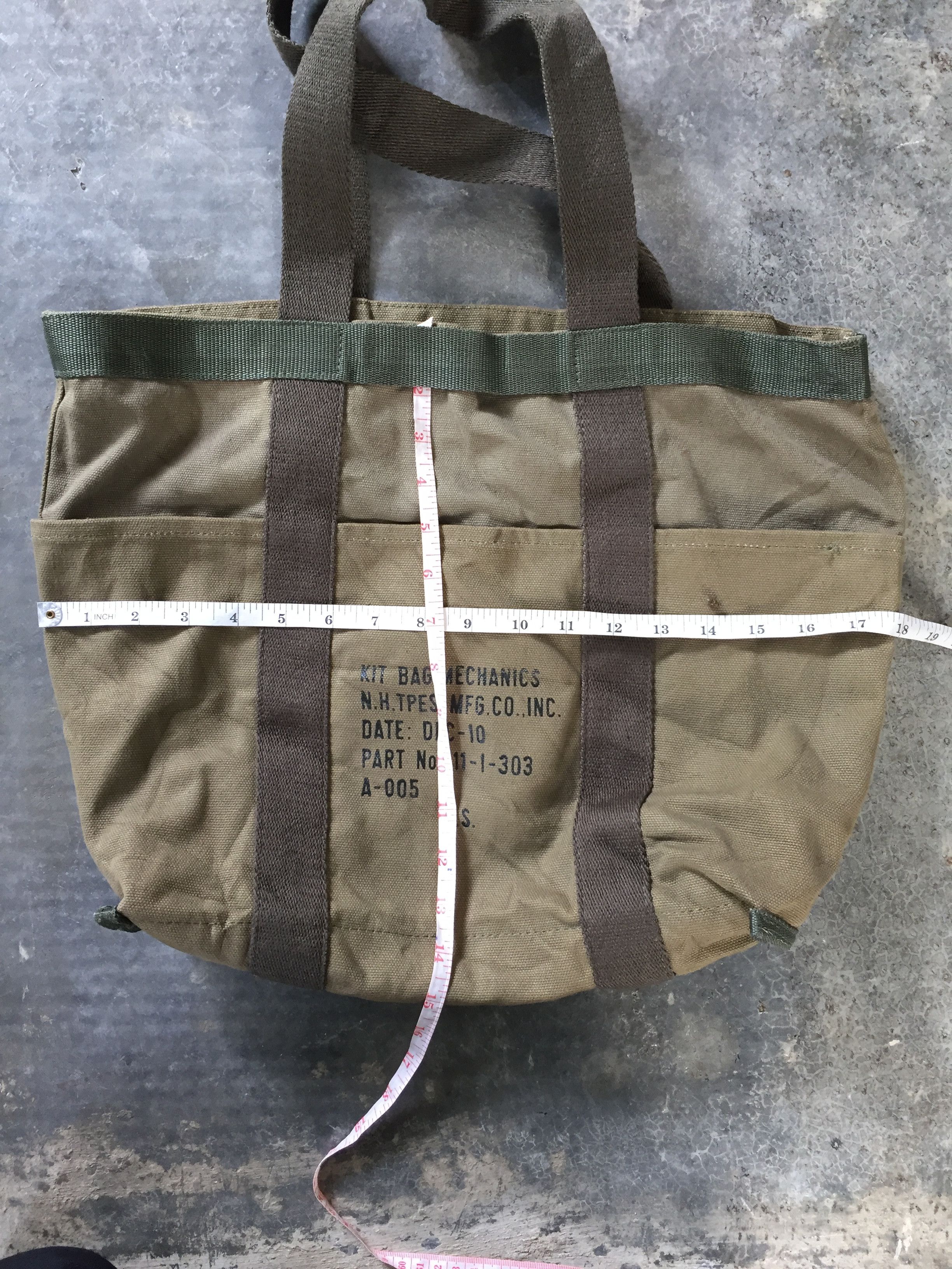 Japanese Brand × N.Hoolywood Vtg Mechanic canvas tote bag Size ONE SIZE - 7 Thumbnail