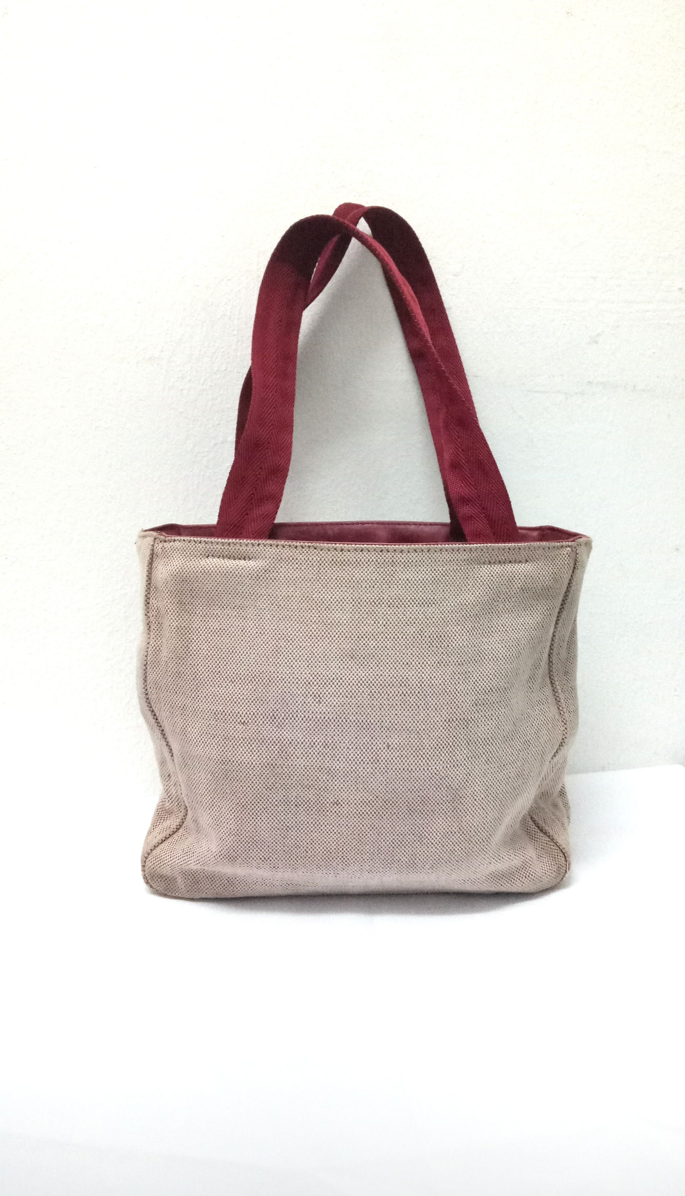 Prada Vtg AW1999 PRADA Canapa canvas mini tote bag Size ONE SIZE - 3 Thumbnail