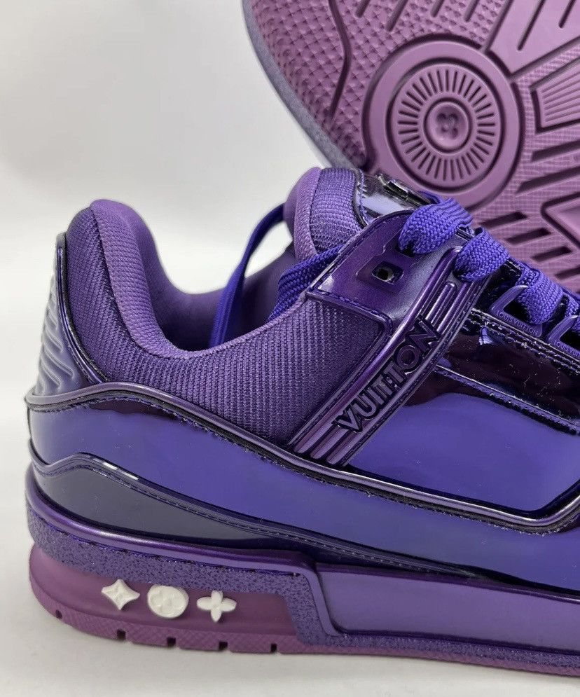 Louis Vuitton LOUIS VUITTON 1AA46T PURPLE PATENT SNEAKERS Size US 6 / EU 39 - 3 Thumbnail