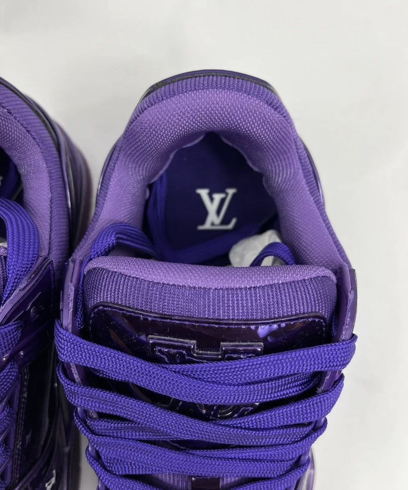 Louis Vuitton LOUIS VUITTON 1AA46T PURPLE PATENT SNEAKERS Size US 6 / EU 39 - 4 Thumbnail