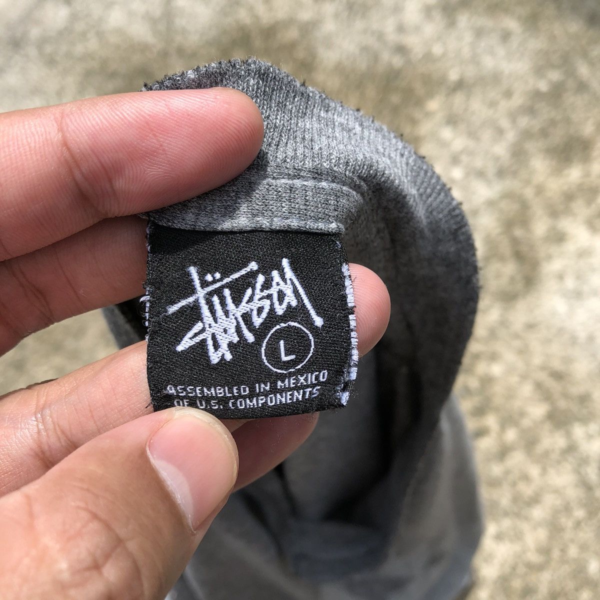 Stussy × Vintage 🔥Thrash🔥Distress🔥Stussy Signature Big Logo Longsleeve Tee Size US L / EU 52-54 / 3 - 13 Thumbnail
