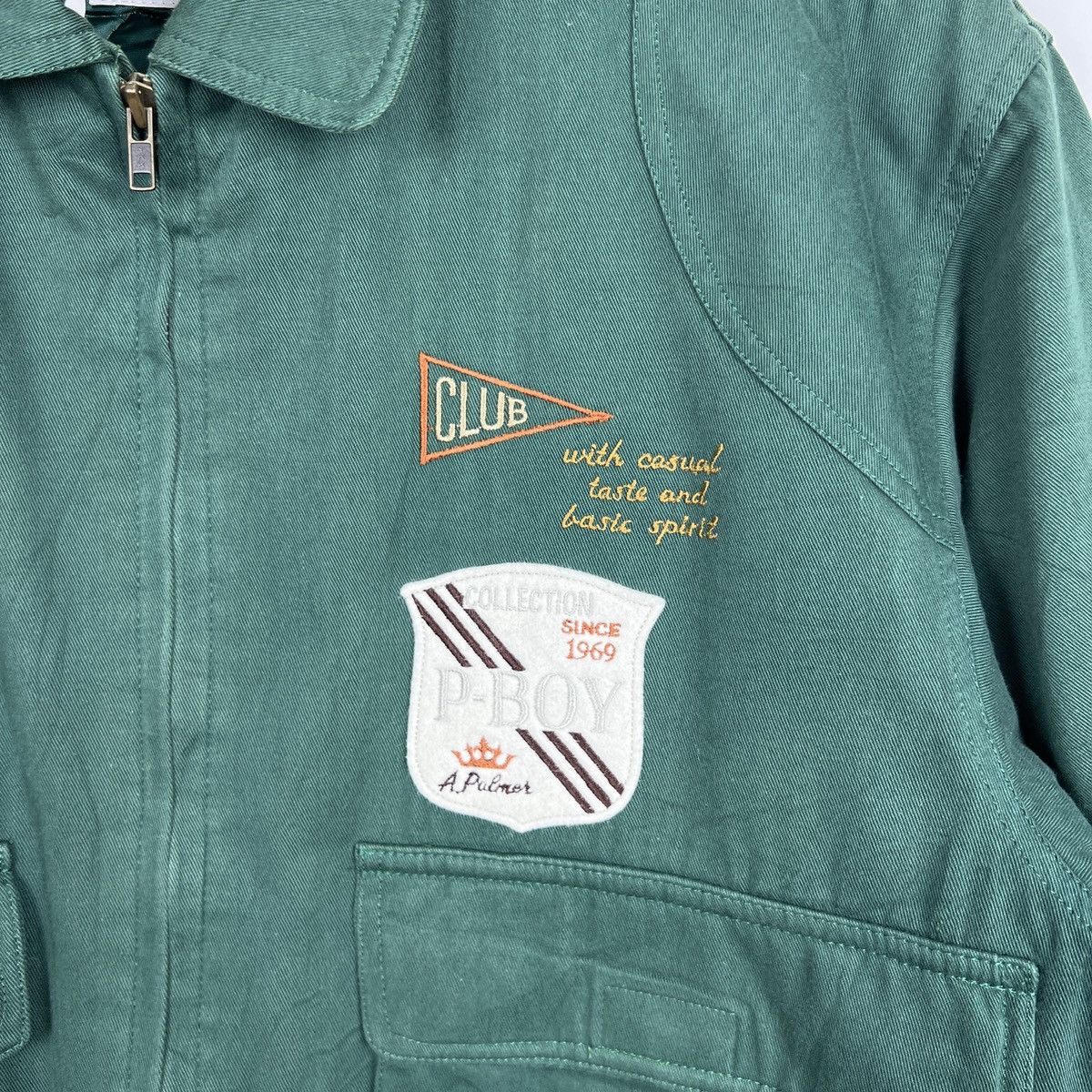 Vintage Vintage Arnold Palmer Green Jacket Quilted Lining J0079 Size US S / EU 44-46 / 1 - 3 Thumbnail