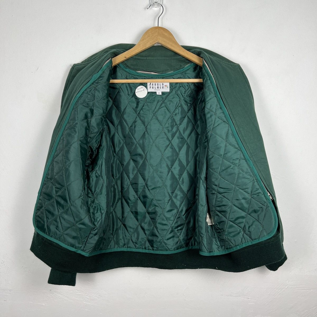 Vintage Vintage Arnold Palmer Green Jacket Quilted Lining J0079 Size US S / EU 44-46 / 1 - 7 Thumbnail