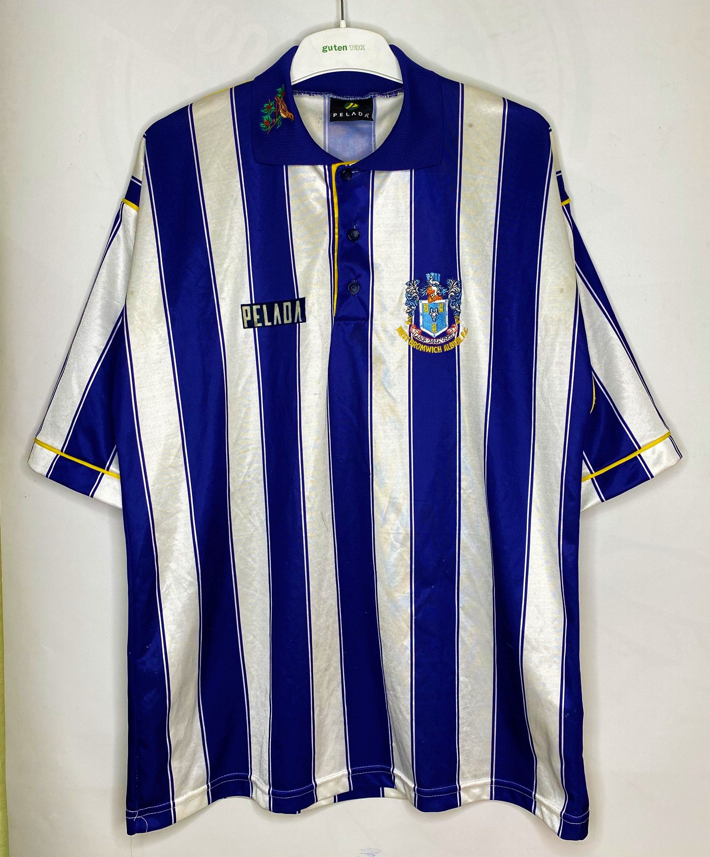 Vintage WEST BROMWICH ALBION 1994 1995 HOME FOOTBALL SHIRT SOCCER Size US L / EU 52-54 / 3 - 1 Thumbnail