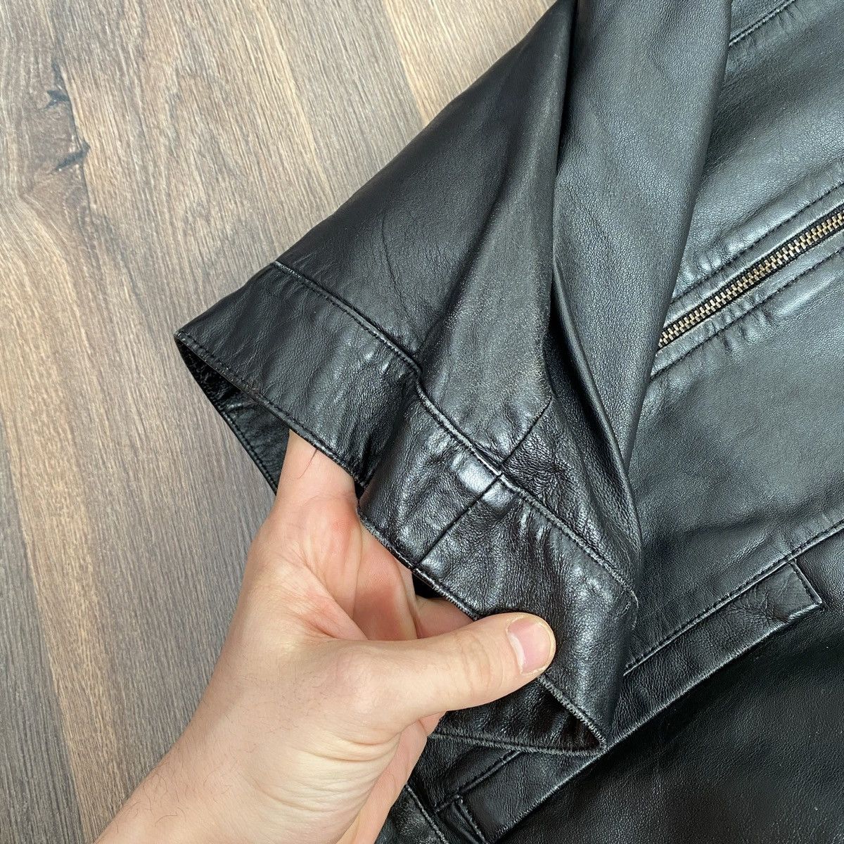 Versace × Versace Jeans Couture Versace Vintage Leather Wmns Jacket Size S / US 4 / IT 40 - 14 Thumbnail