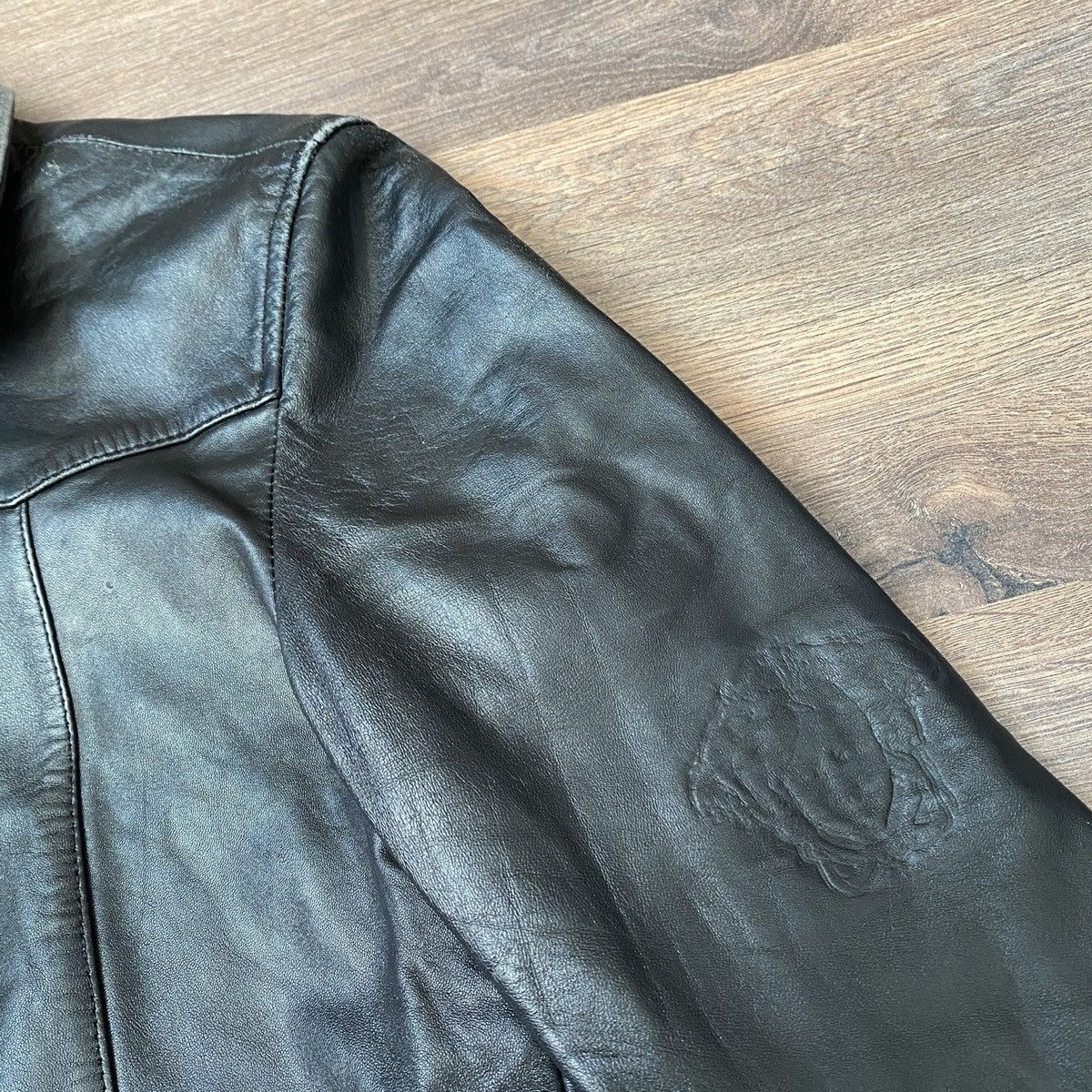 Versace × Versace Jeans Couture Versace Vintage Leather Wmns Jacket Size S / US 4 / IT 40 - 13 Thumbnail