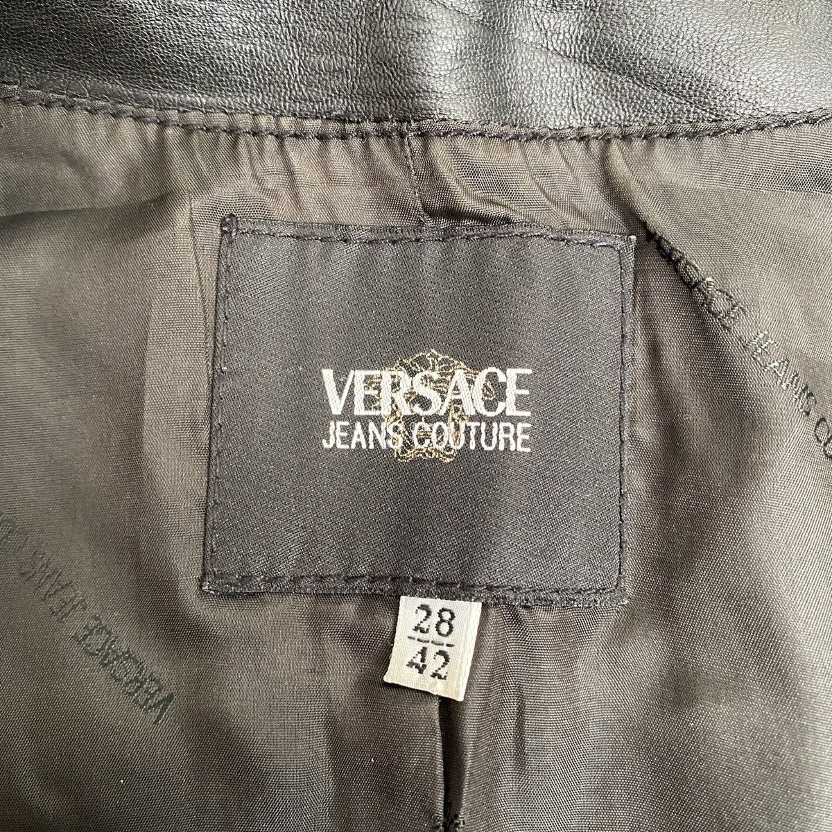 Versace × Versace Jeans Couture Versace Vintage Leather Wmns Jacket Size S / US 4 / IT 40 - 23 Thumbnail